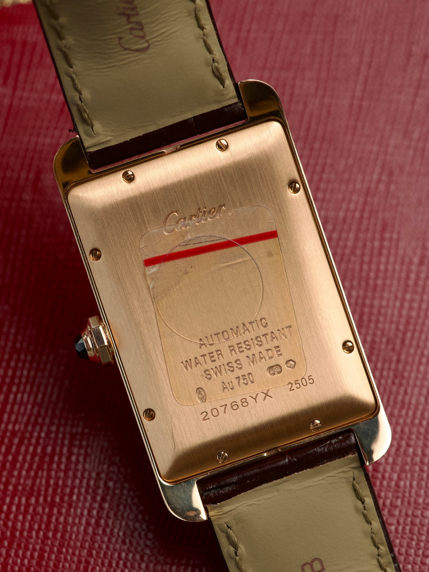 Cartier Tank Americaine 2505 18K Rose Gold FULL SET 2020s
