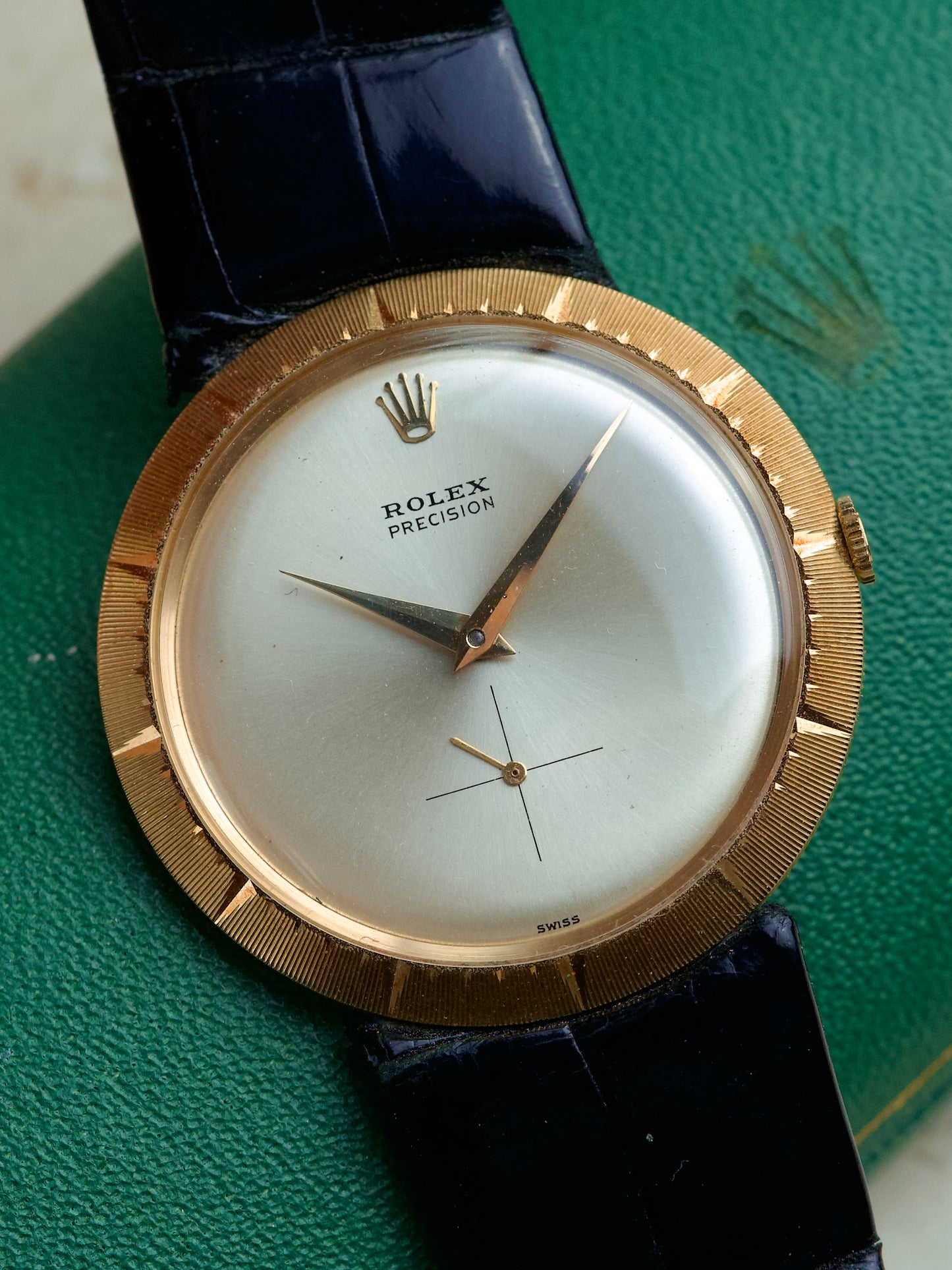 Rolex Precision 9522 Ufo Disco Volante 18 Carat Gold Box 1960s