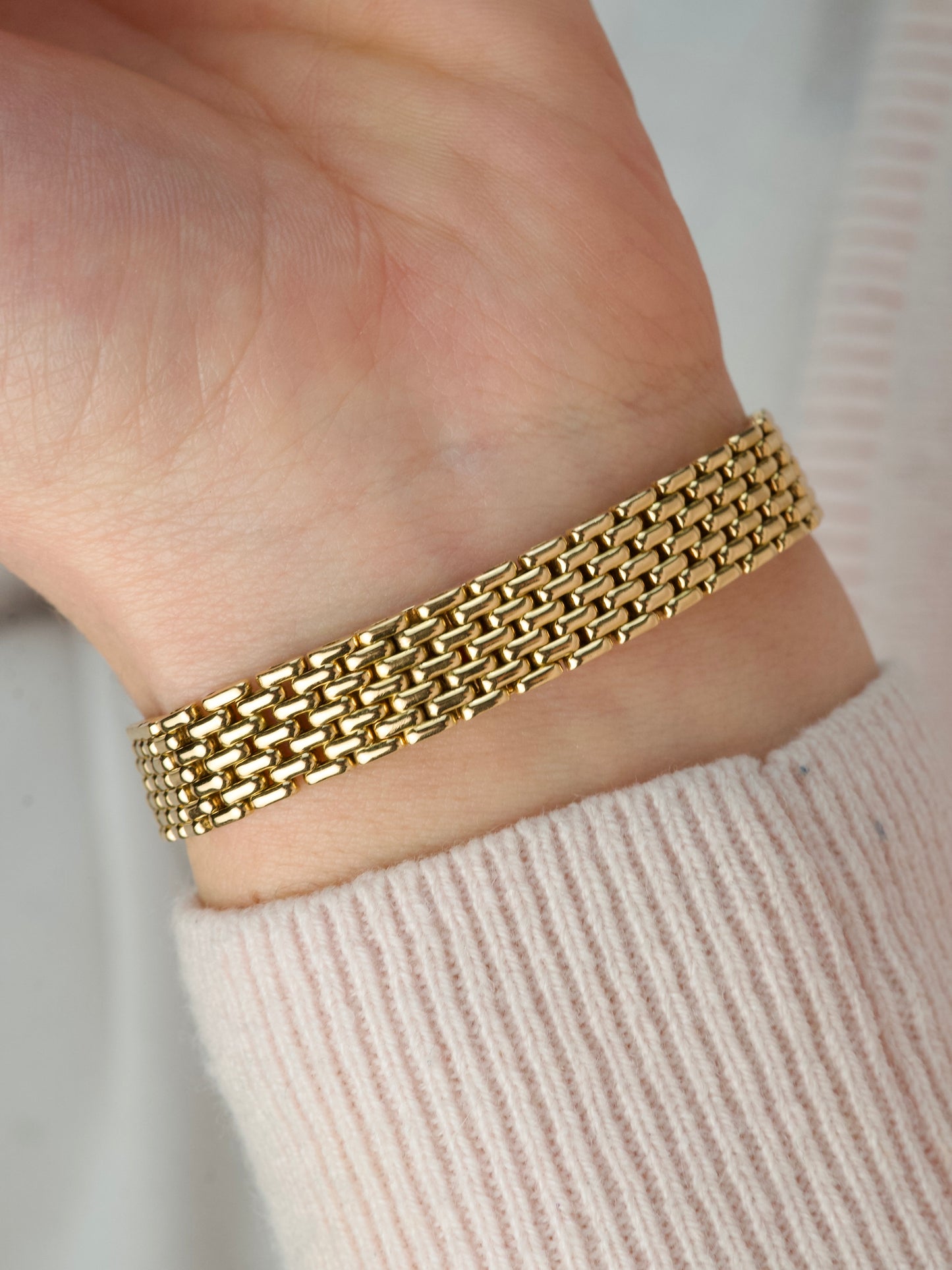 Cartier Tank Mini Allongee 828004 Grain de Riz 18K Yellow Gold lady s/m 1990s
