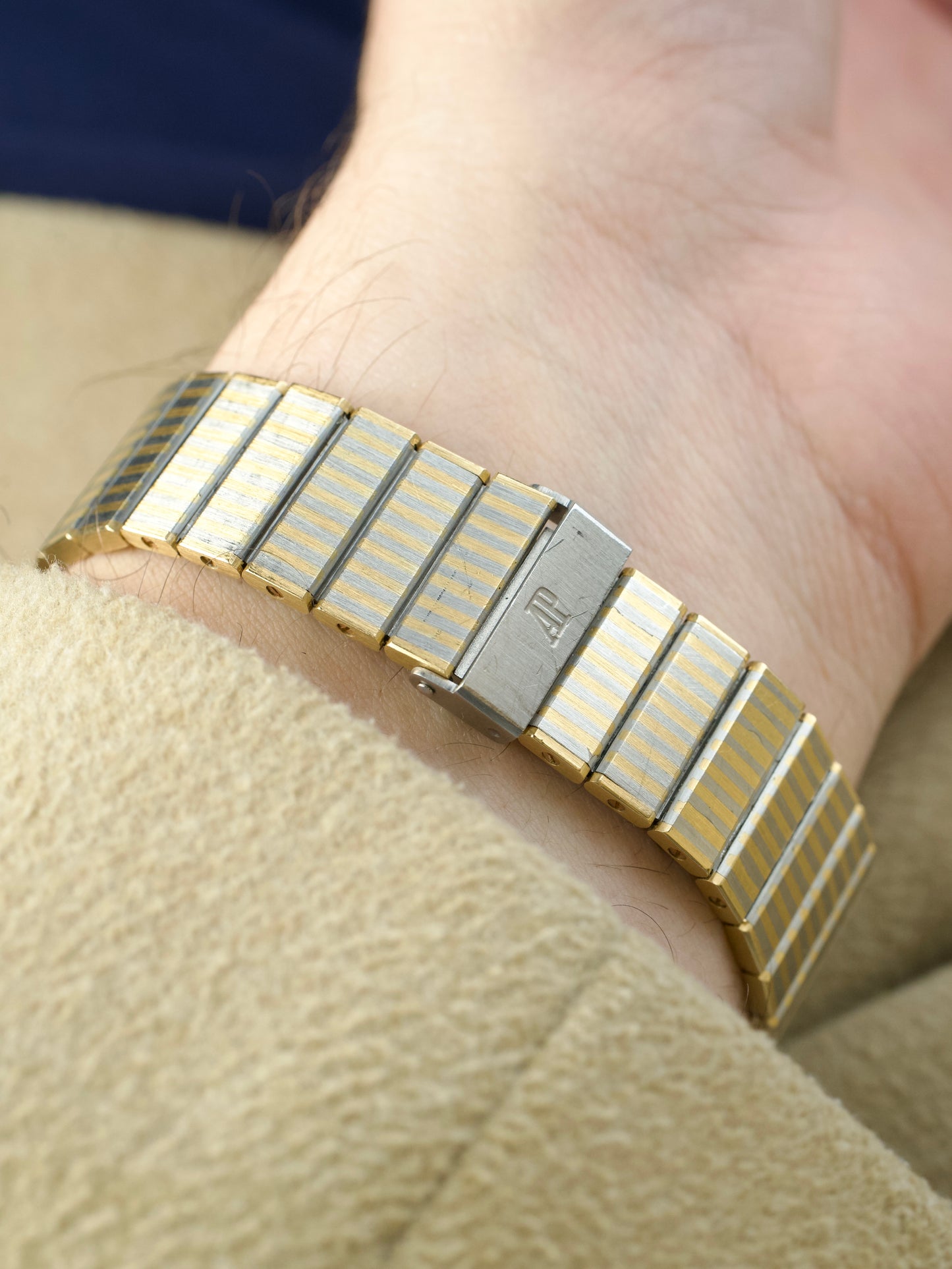 Audemars Piguet Zebra 4274 Jumbo Two Tone 18 Carat Gold Steel 1980s