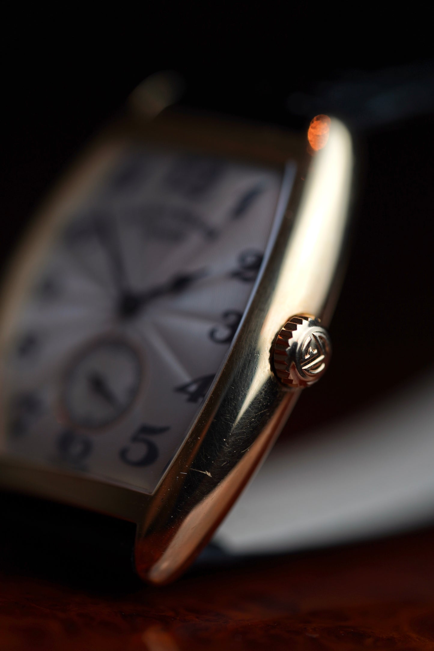 1990s Franck Muller Cintree Curvex (7502 S6) open caseback Neo Vintage Watch 18 Carat Gold skeleton