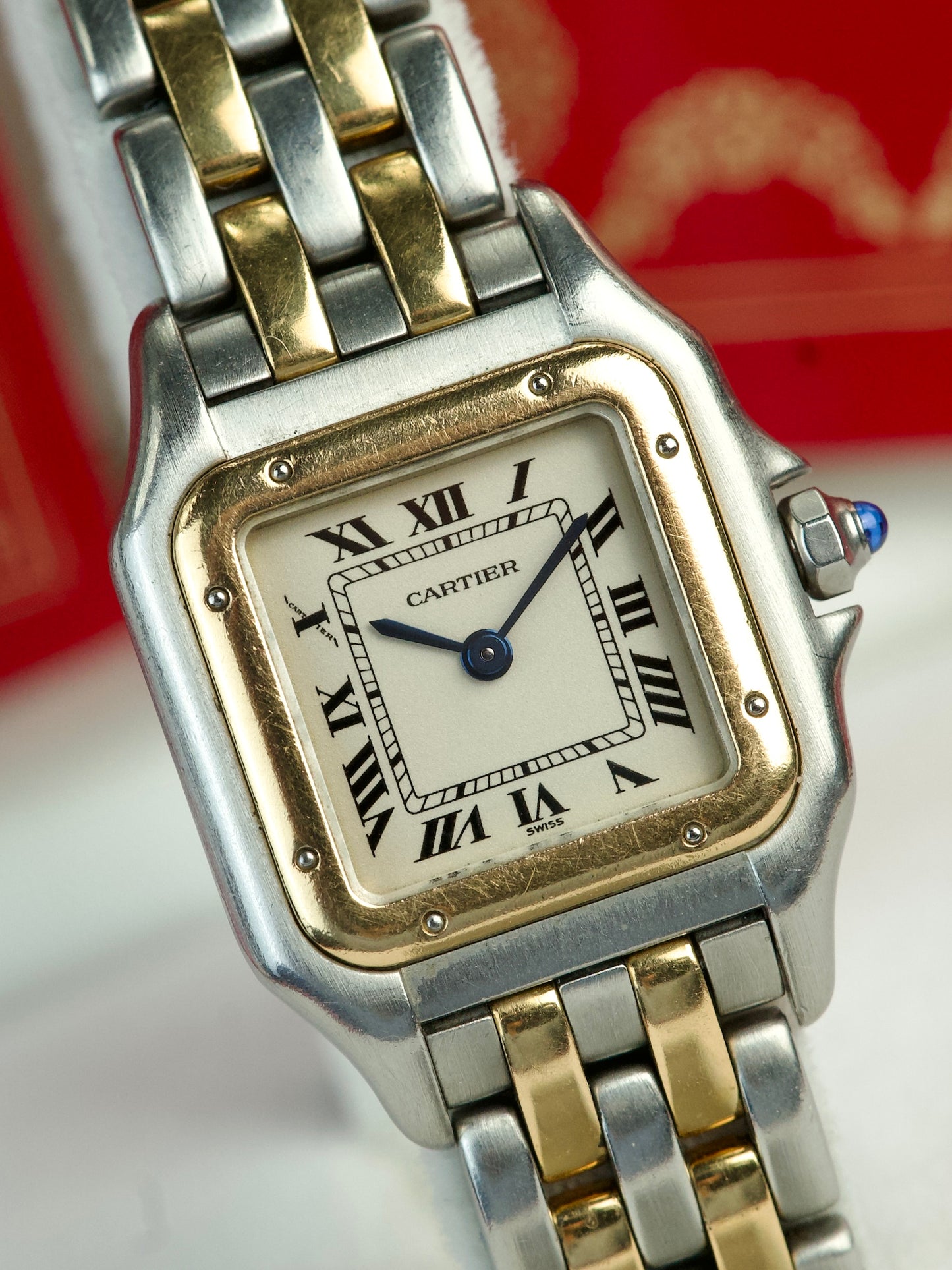 Cartier Panthere 1057917 in 18K Gold Steel Two Tone FULL SET 1990s