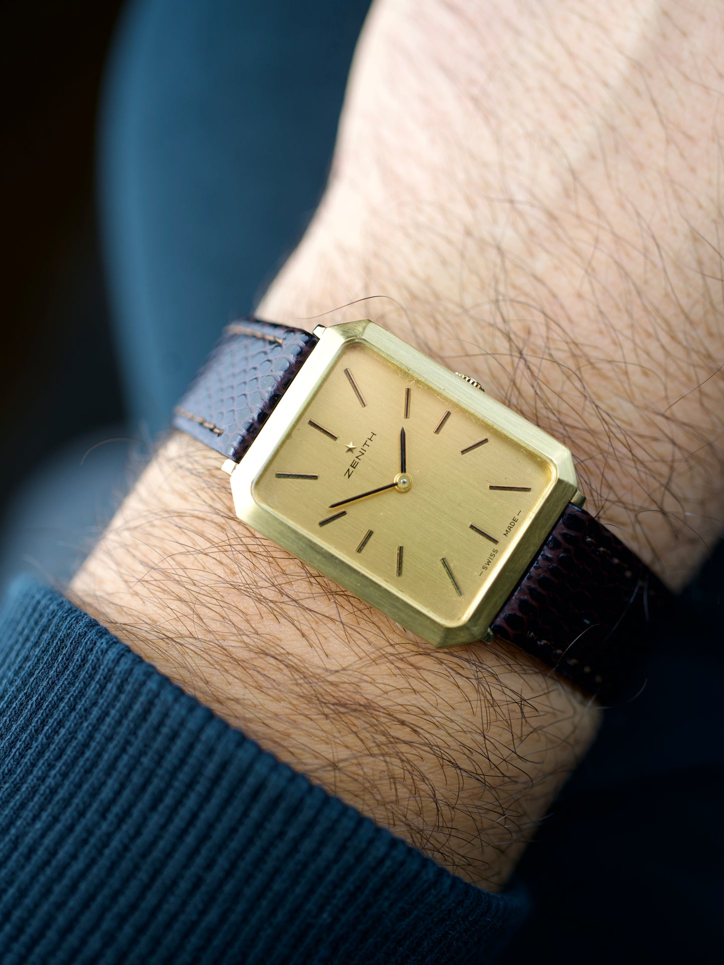 1990s Zenith Tank 18 Carat Gold