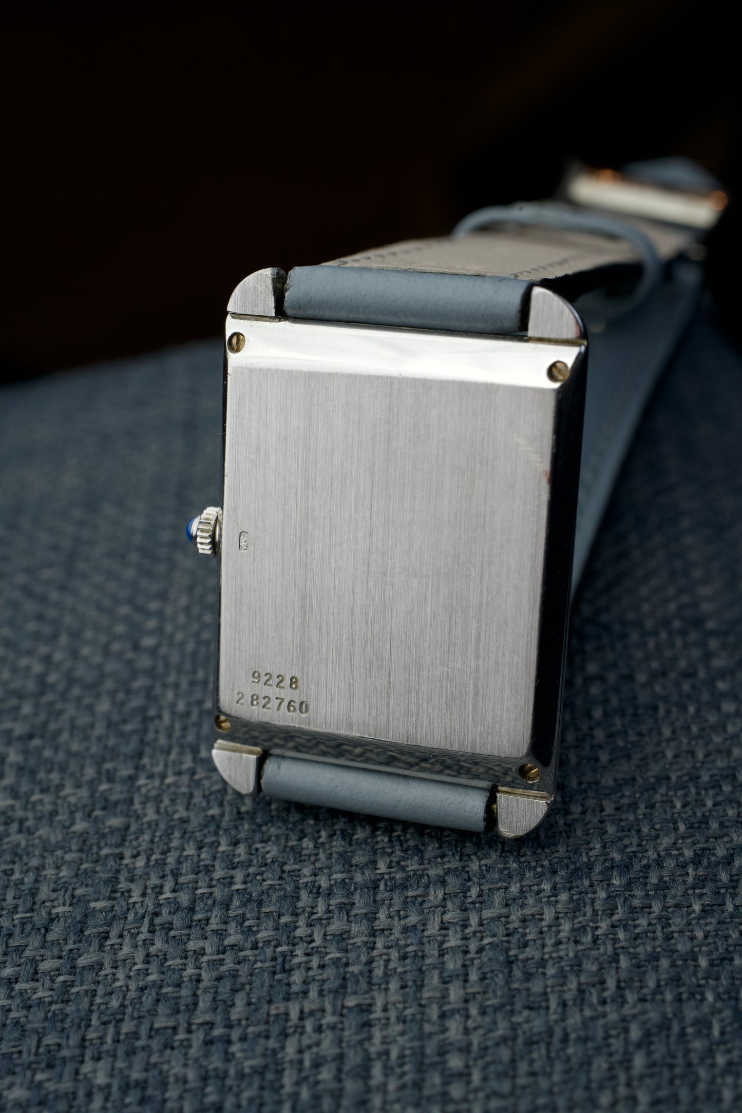 80s Piaget Tank Allongee 9228 18 Carat White Gold