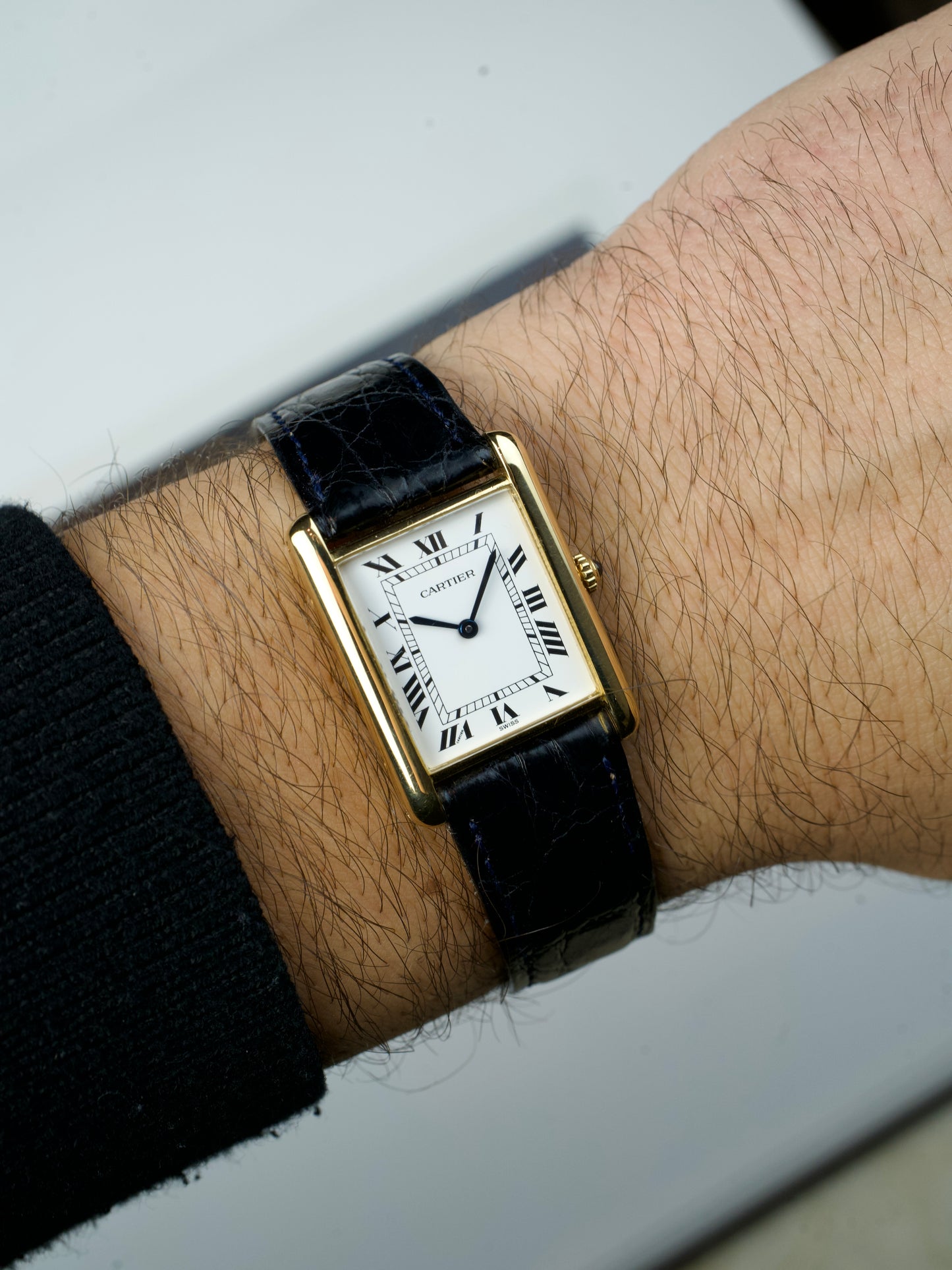 1990s Cartier Tank Louis 81068 18K Yellow Gold
