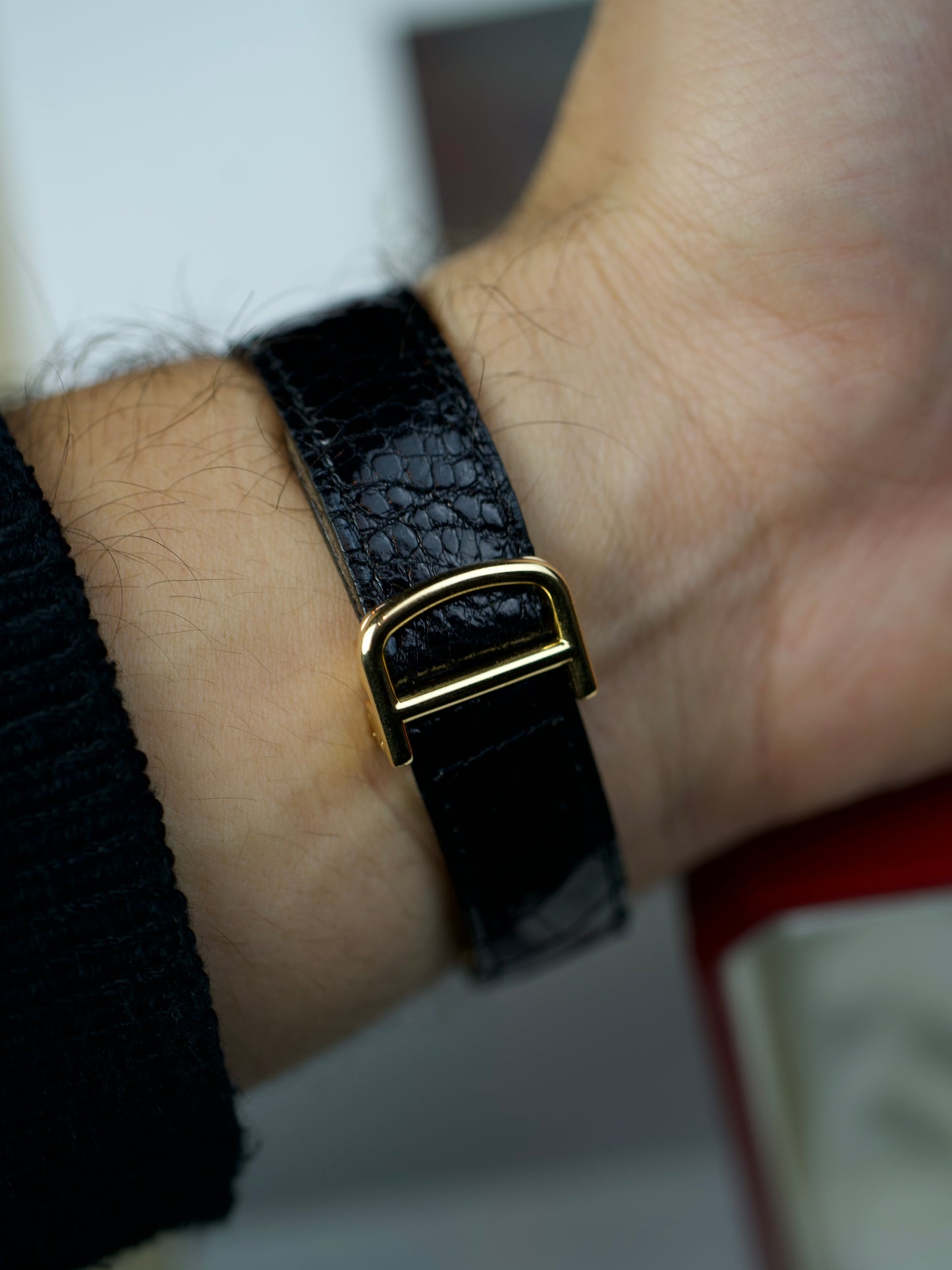 1990s Cartier Tank Louis 96065 FULL SET Flinque’ pre CPCP 18K Yellow Gold