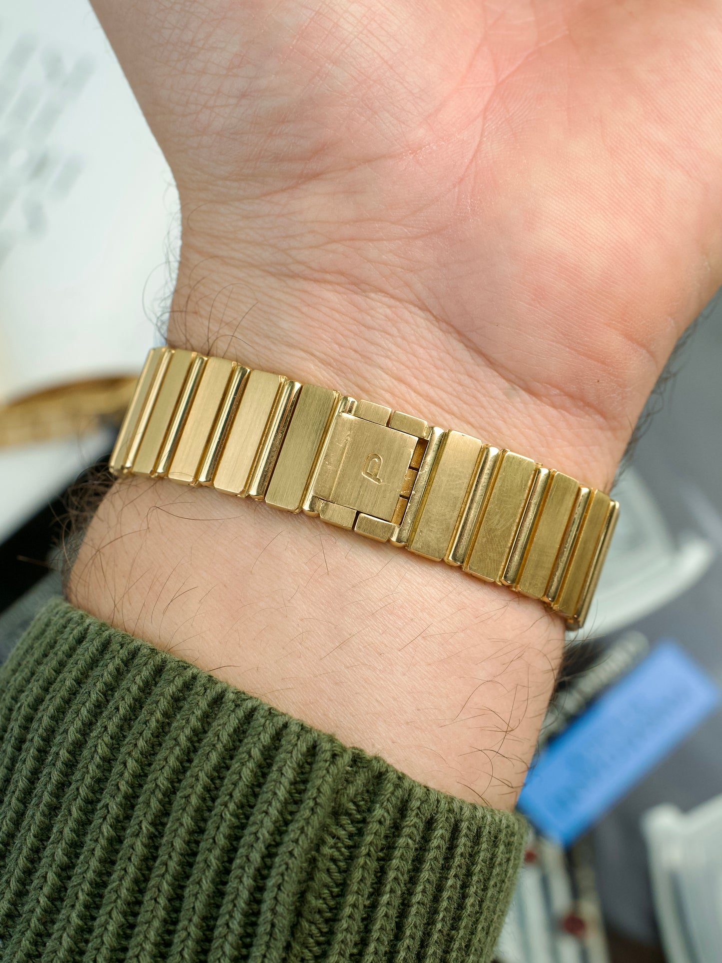 Piaget Polo 7661 C701 Jumbo 18 Carat Yellow Gold 1980s