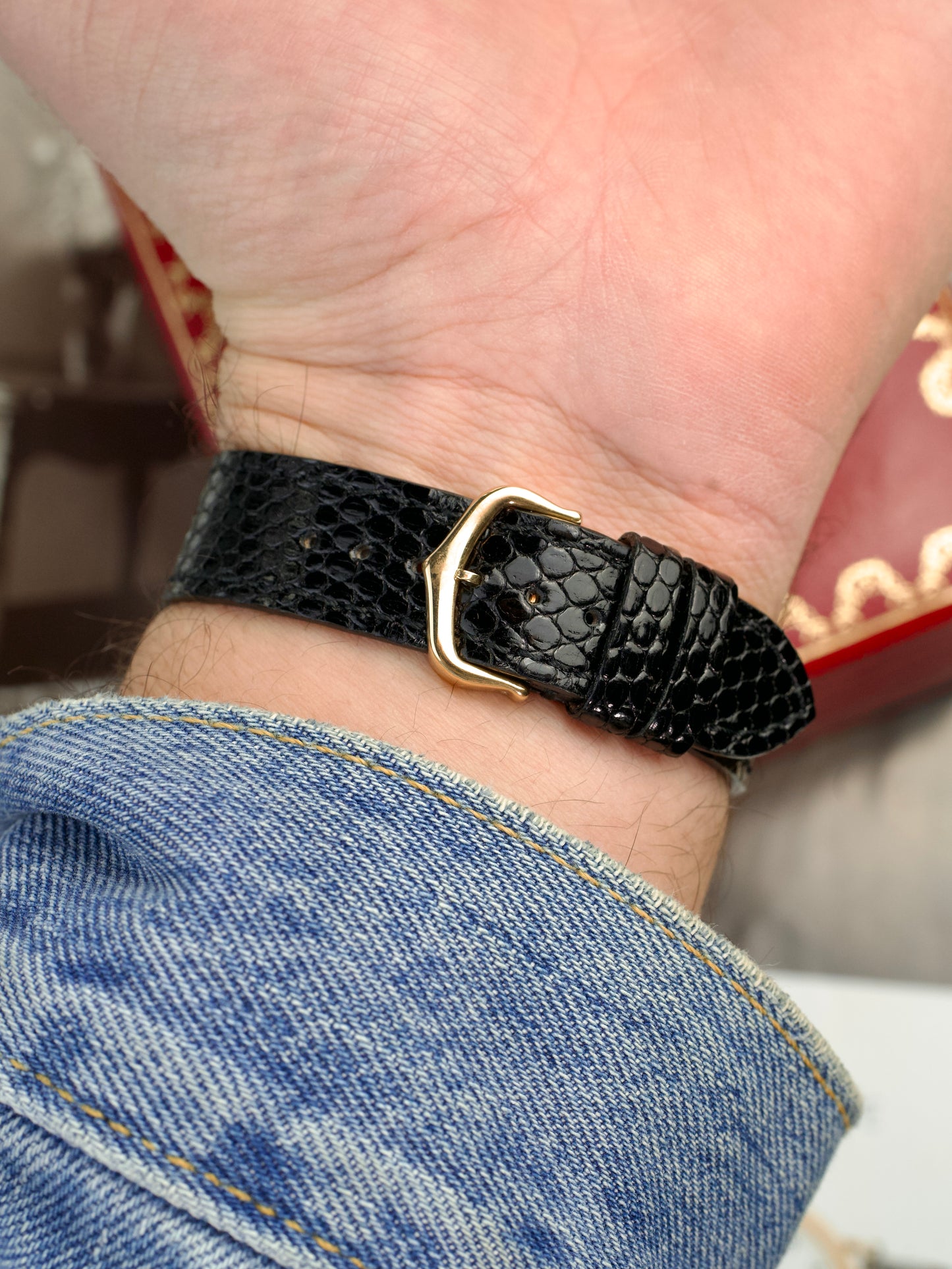 Cartier Tank Normale 78092 Unpolished 18K Yellow Gold investment grade, back buckle