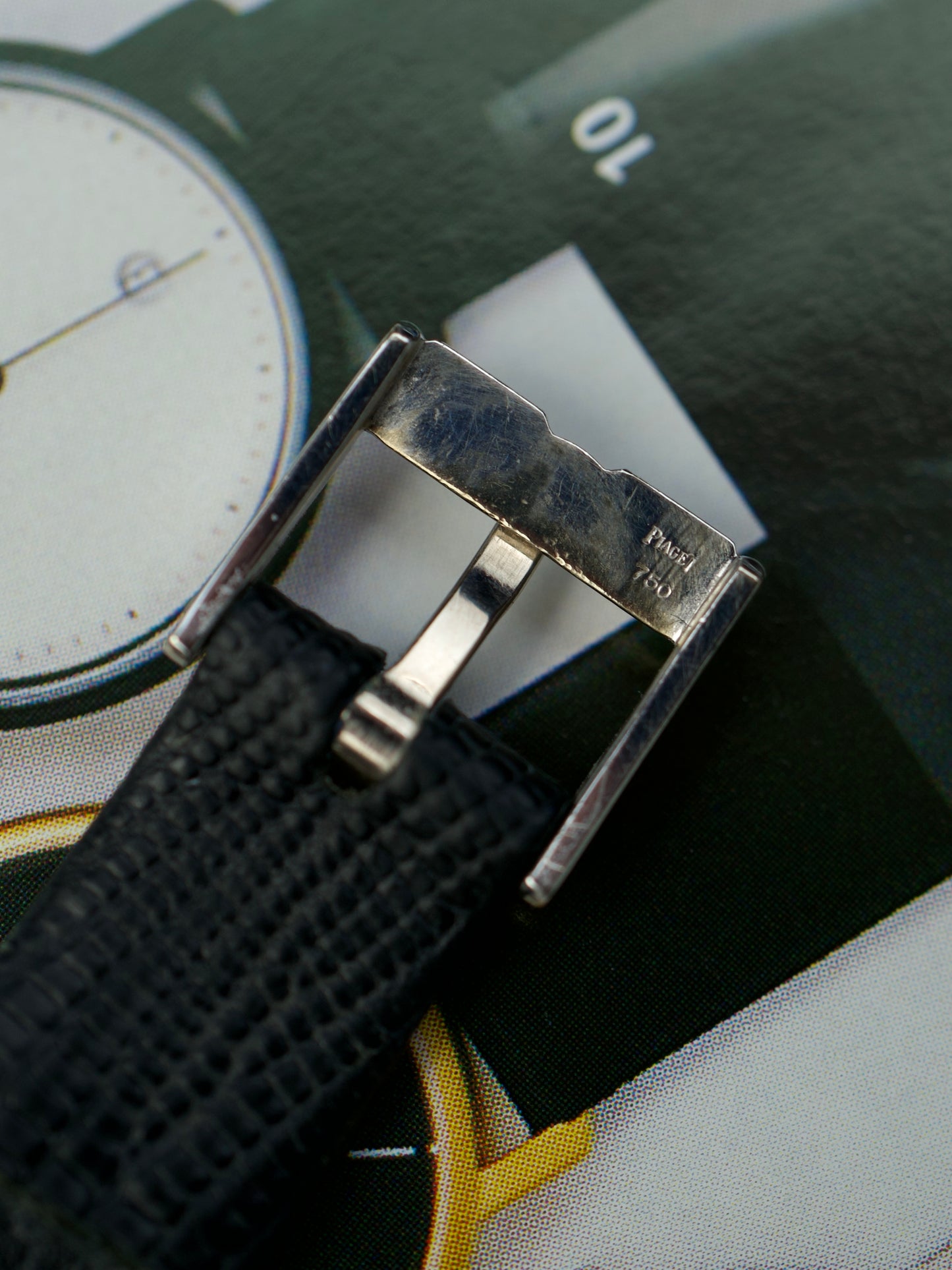 80s Piaget Polo 7273 Onyx 18 Carat White Gold