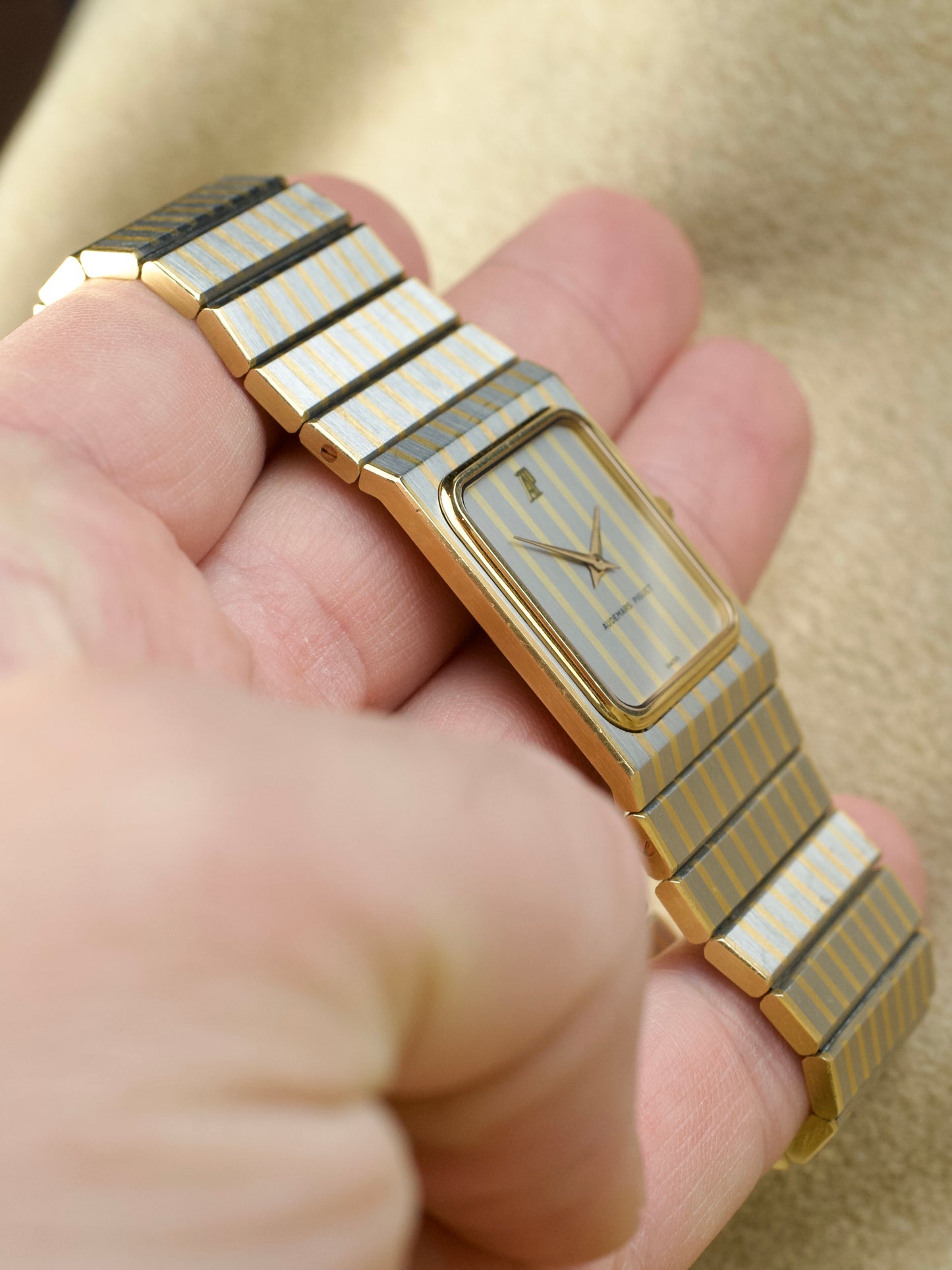 Audemars Piguet Zebra 4274 Jumbo Two Tone 18 Carat Gold Steel 1980s
