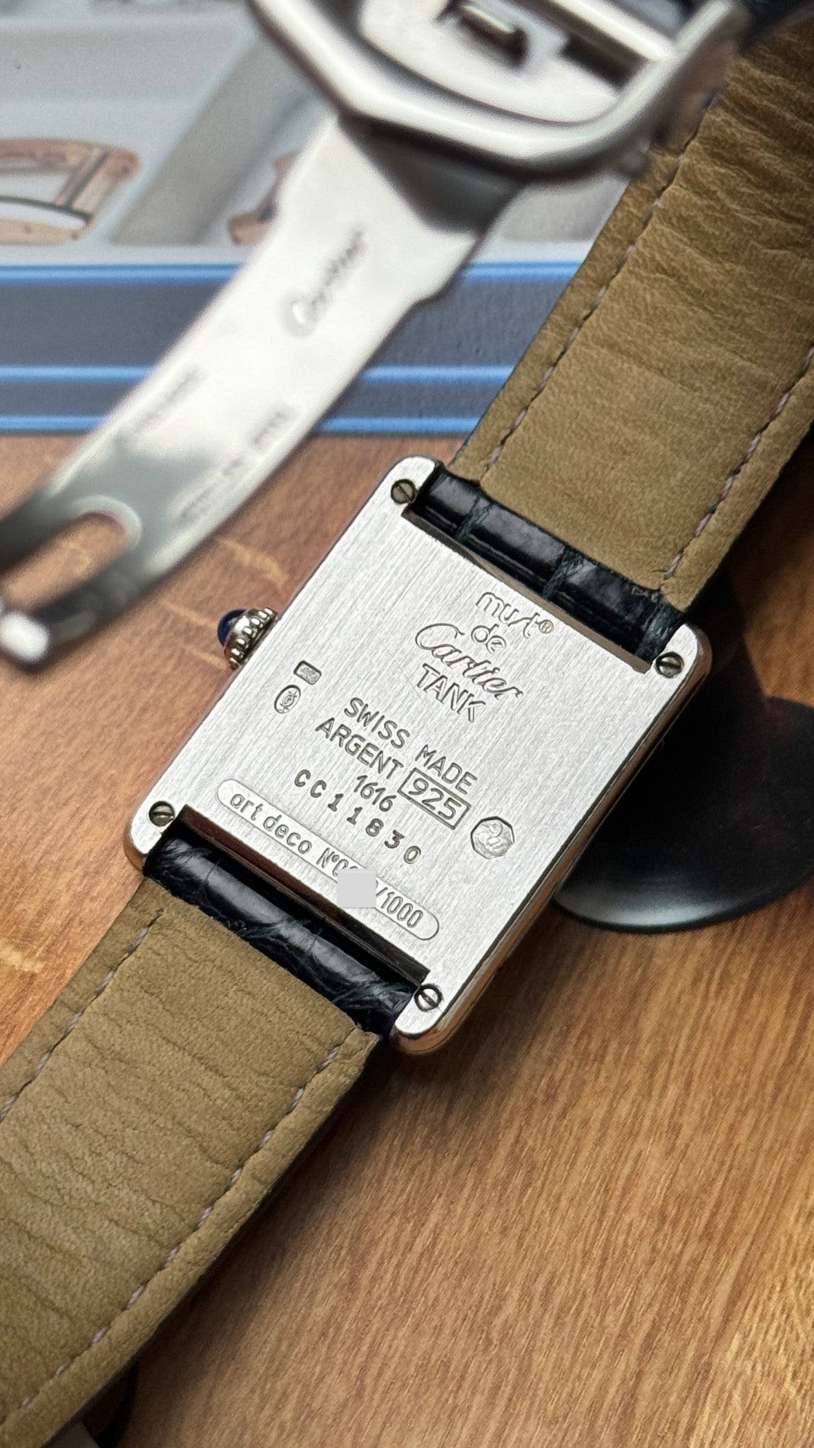1990s Must de Cartier Tank Art Deco Limited 1000 (Ref. 1616)