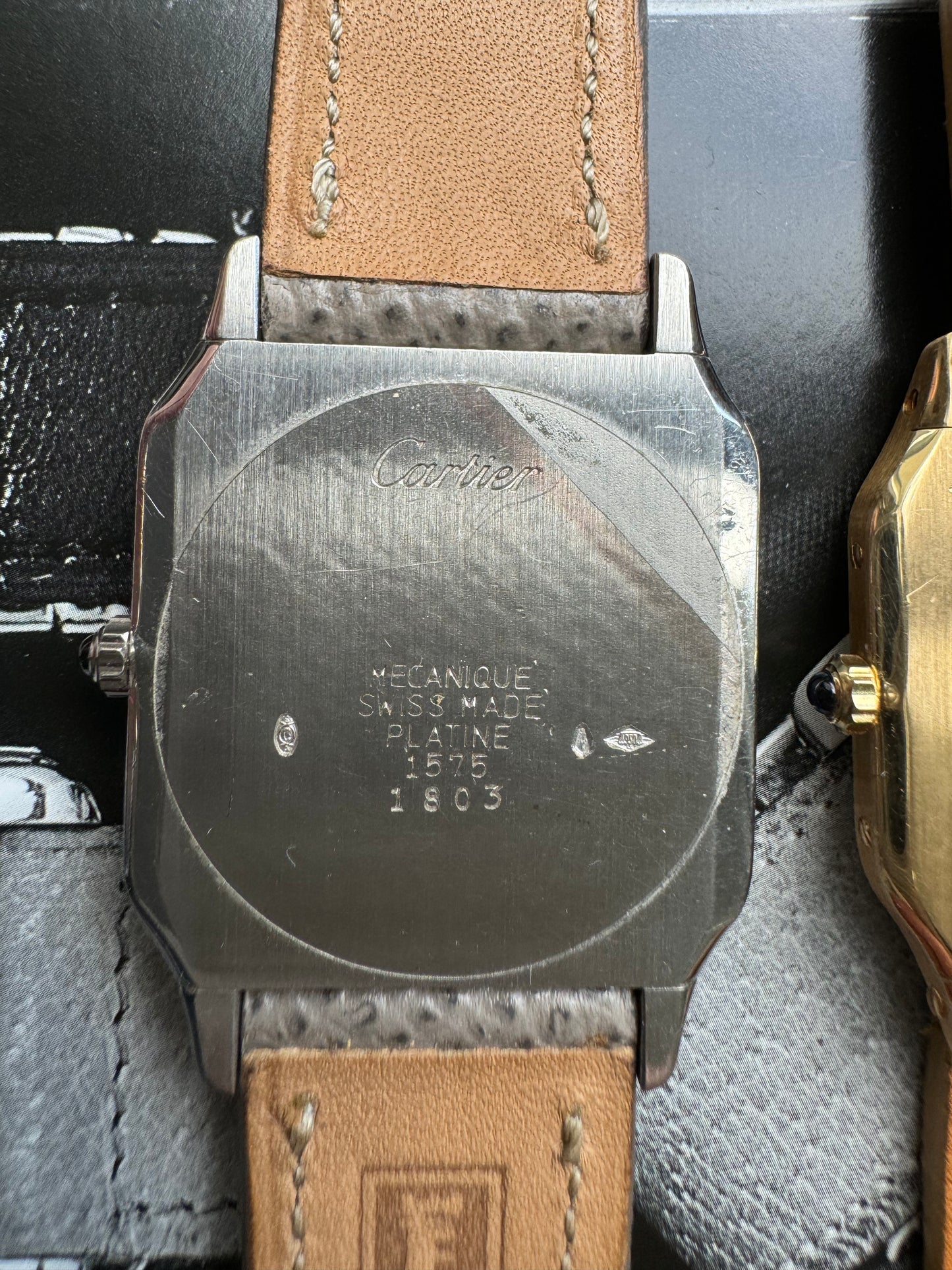 1990s Cartier Santos Dumont (Ref. 1575) Platinum