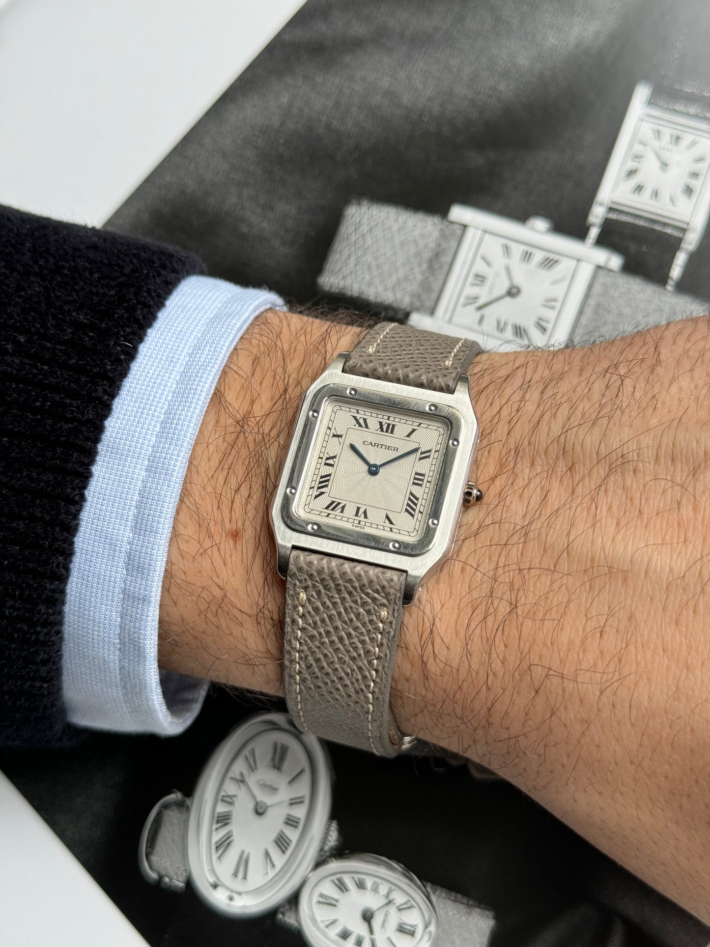 1990s Cartier Santos Dumont (Ref. 1575) Platinum