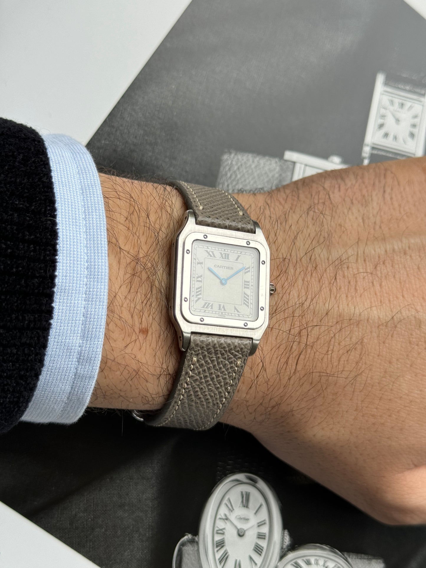 1990s Cartier Santos Dumont (Ref. 1575) Platinum