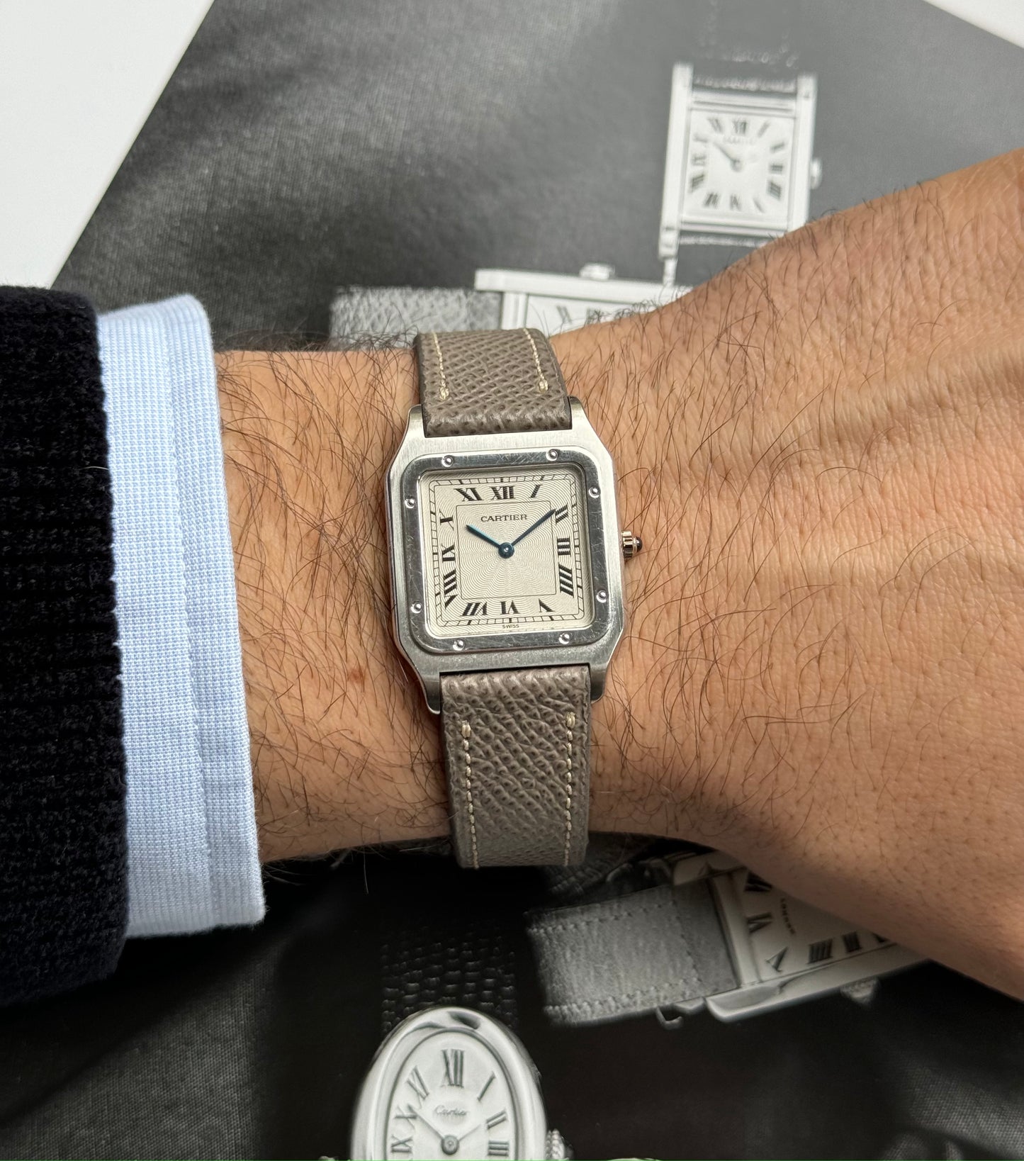 1990s Cartier Santos Dumont (Ref. 1575) Platinum
