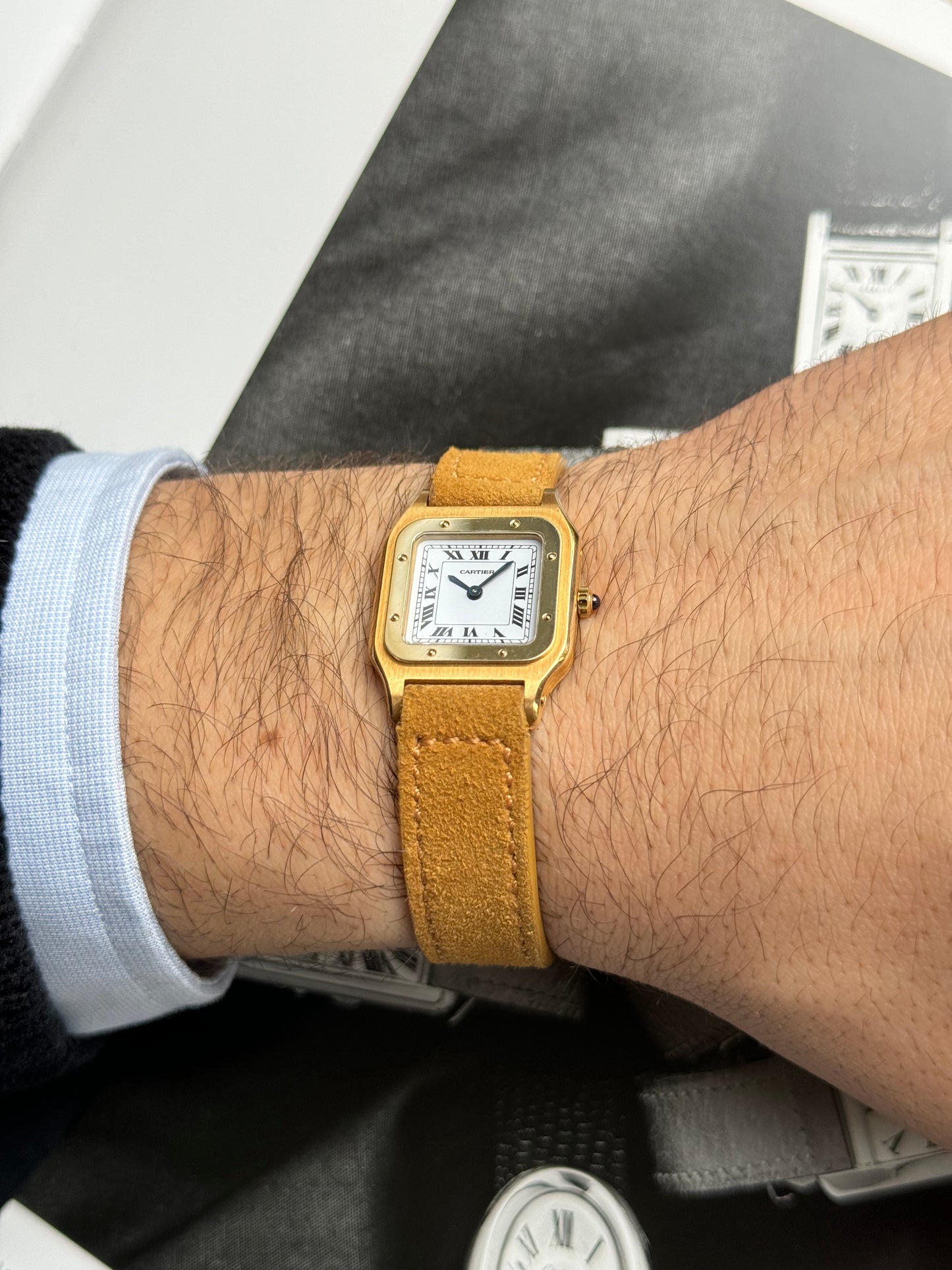 1980s Cartier Santos Dumont (Ref. 96062) Deux Ors Paris