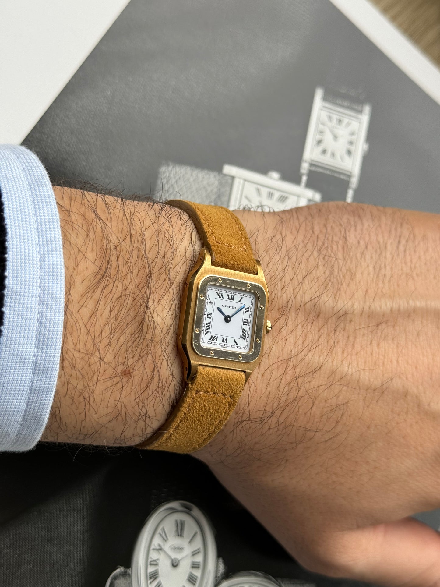 1980s Cartier Santos Dumont (Ref. 96062) Deux Ors Paris