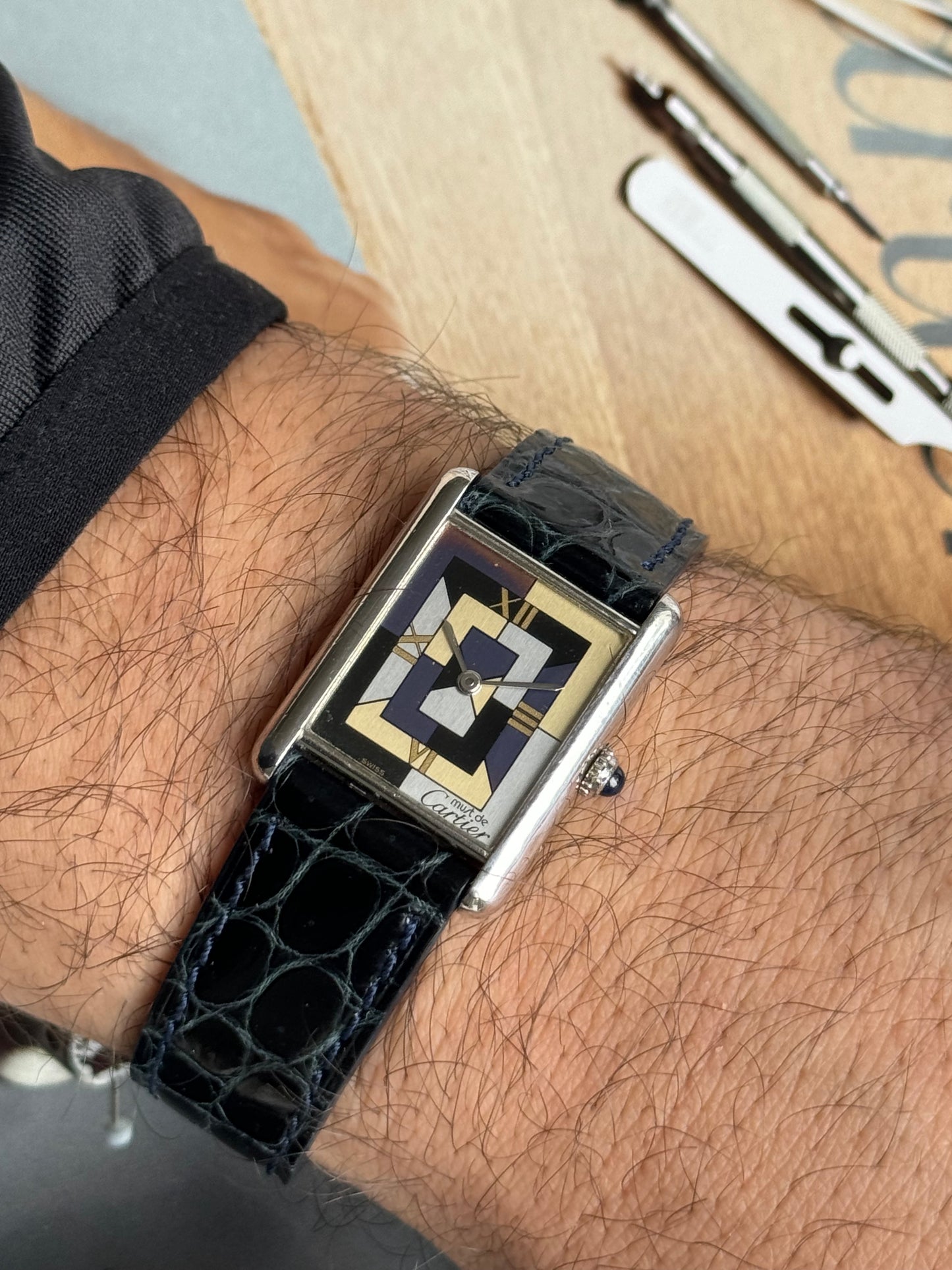 1990s Must de Cartier Tank Art Deco Limited 1000 (Ref. 1616)