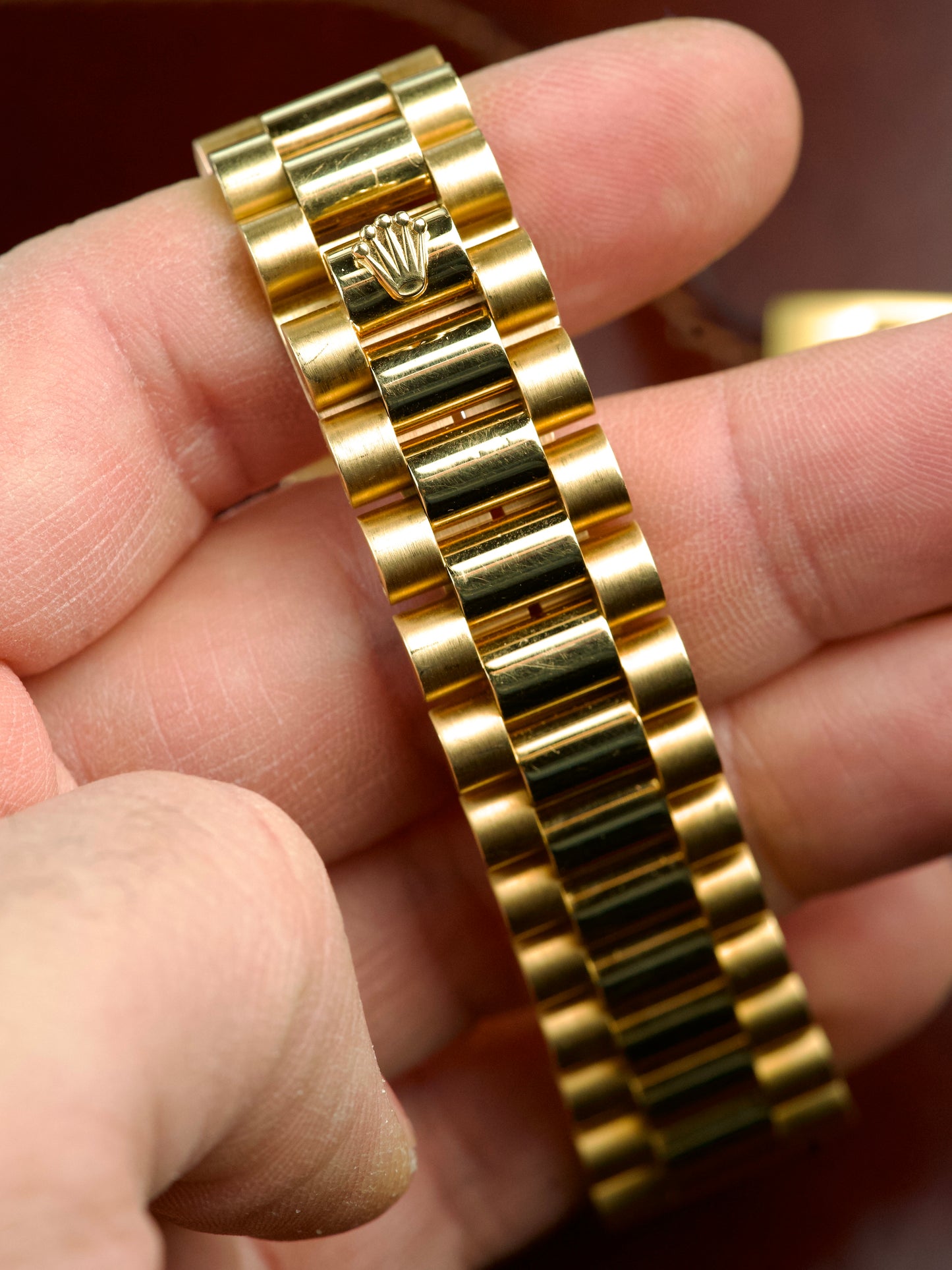 Rolex Day Date 18038 Bloodstone Pinball stone dial investment watch, bracelet