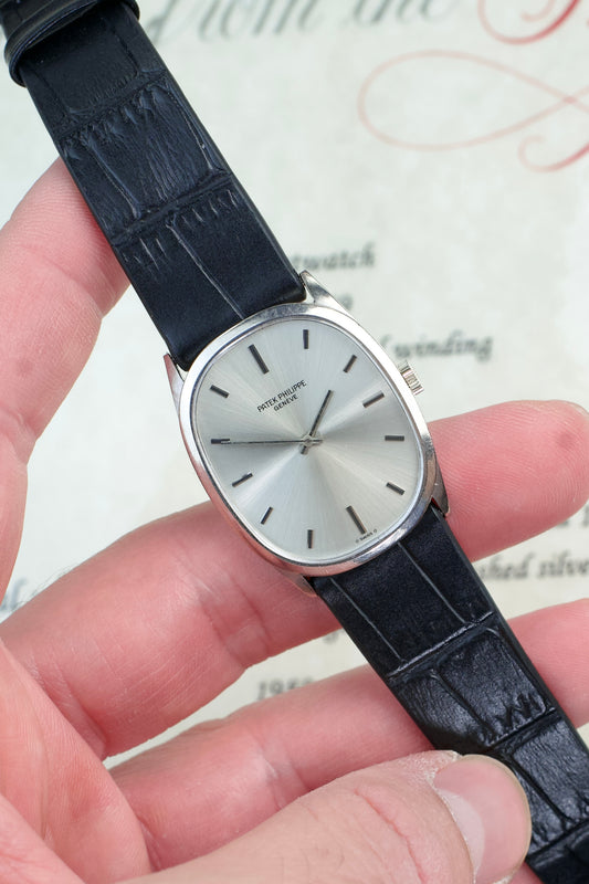 Patek Philippe Ellipse 3746G 18 Carat White Gold 1980s