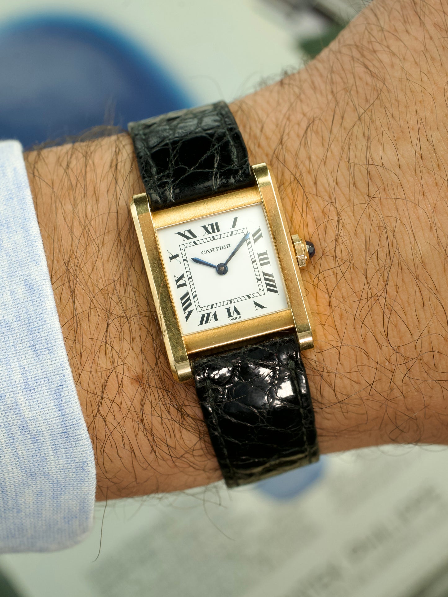 Cartier Tank Normale 78092 Unpolished 18K Yellow Gold 1970s