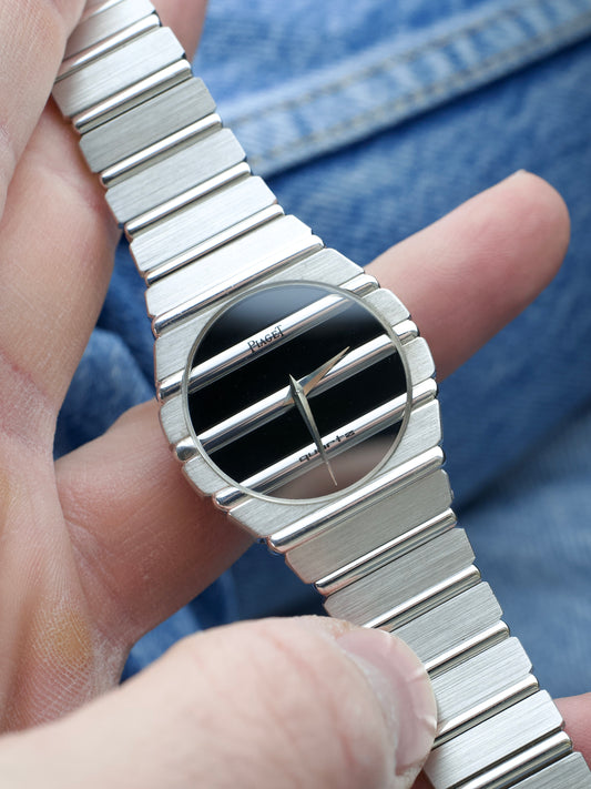 Piaget Polo 791 C701 Onyx 18 Carat White Gold