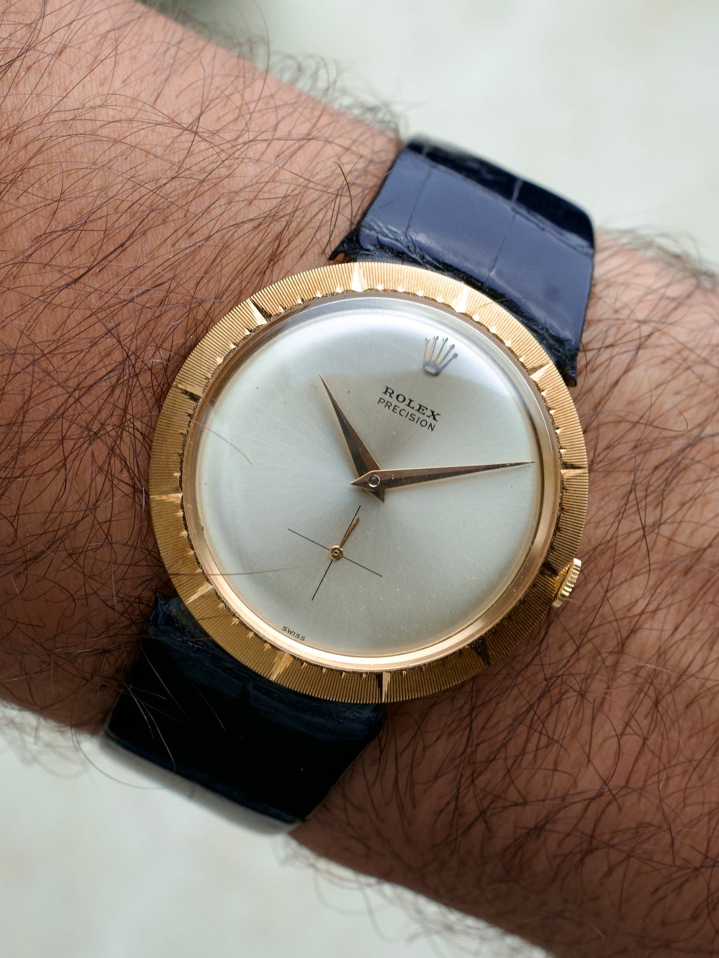 Rolex Precision 9522 Ufo Disco Volante 18 Carat Gold Box 1960s