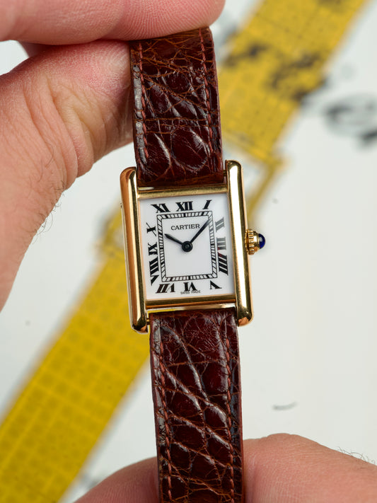 Cartier Tank Louis 78087 Lady mini 18K Yellow Gold 1980s