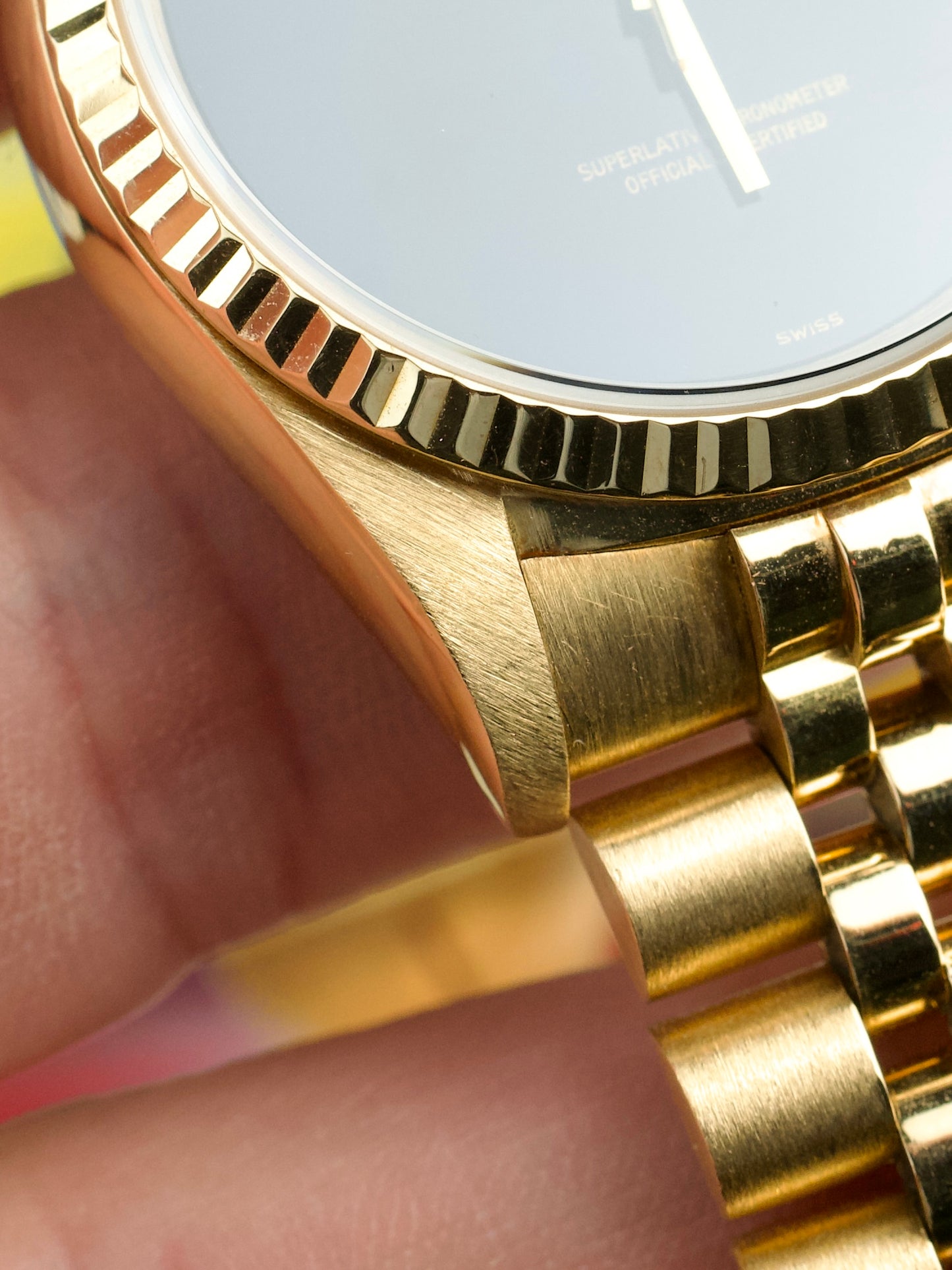 Payment 2/4 - invoice 20261026: Rolex Datejust 16238 Onyx Stone Dial 18 carat gold 1980s