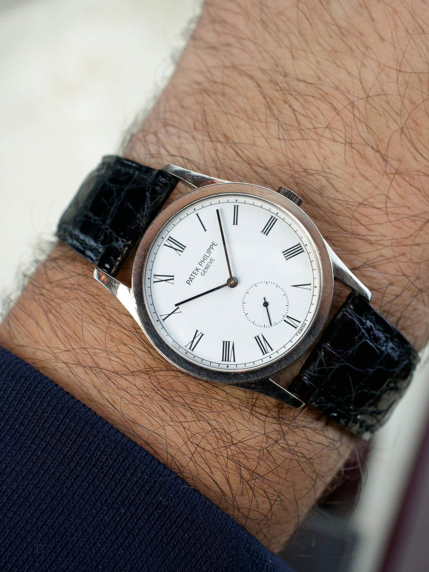 Patek Philippe Calatrava 3796g Panda White Gold 1990s