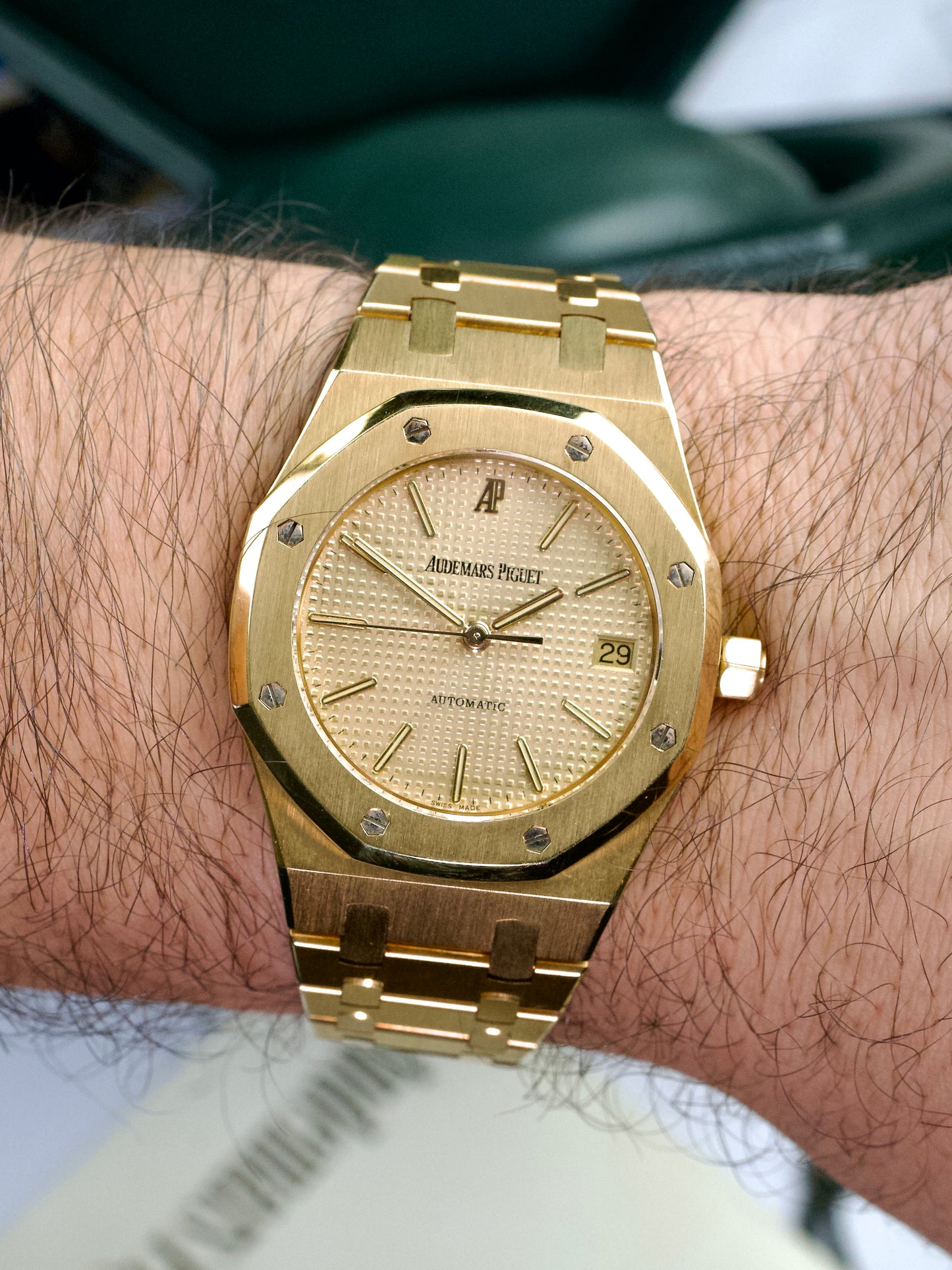 Audemars Piguet Royal Oak 14790BA MK2 FULL SET 18 carat gold 1990s