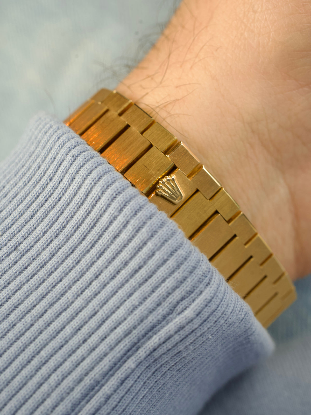 Rolex Cellini Octagon 4350 Burl Wood Dial 18 Carat Yellow Gold 1970s