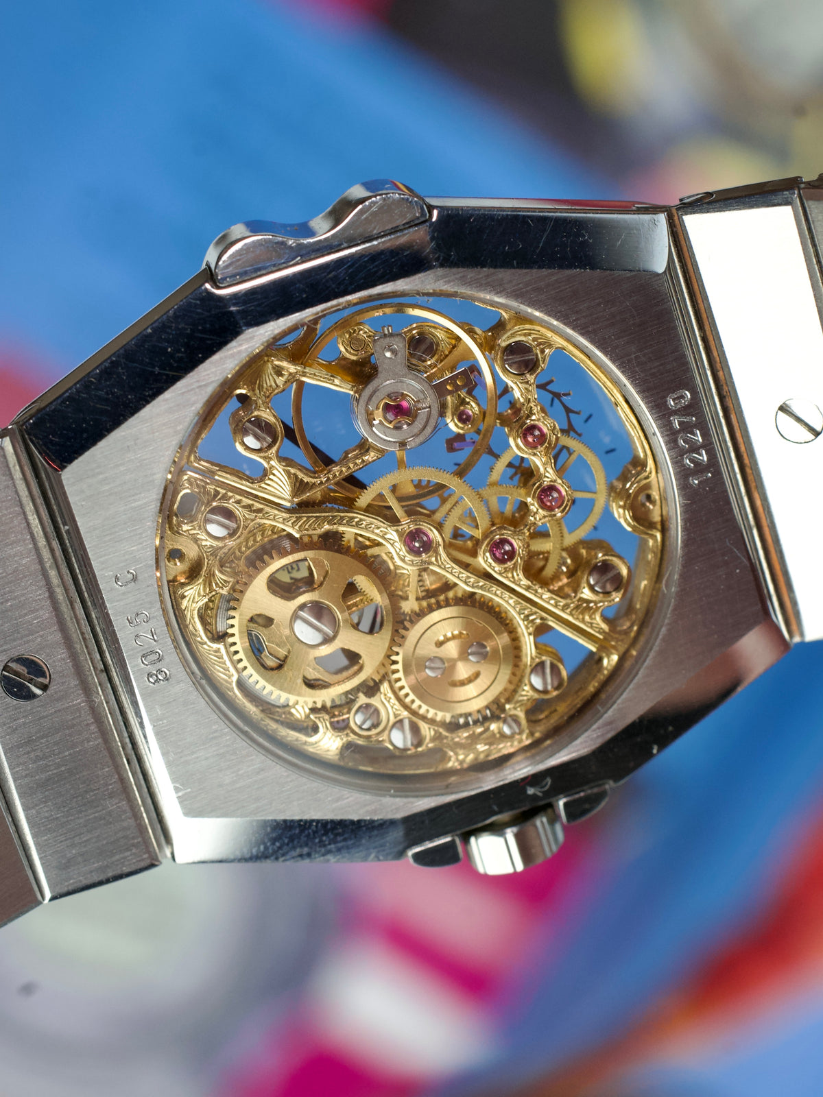 Chopard St. Moritz 8023 Skeleton 18 Carat Yellow Gold 1980s