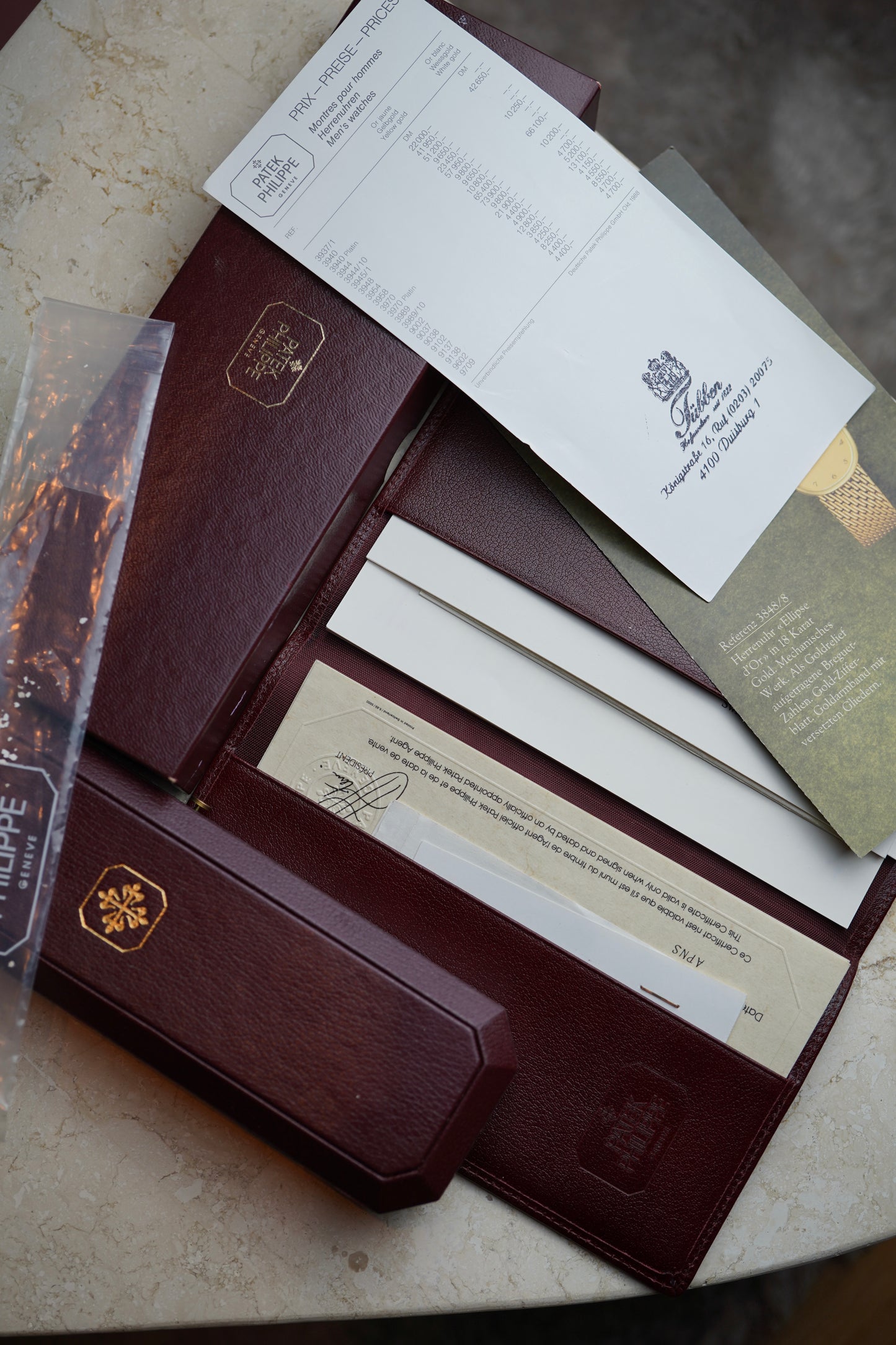 1980s Patek Philippe Ellipse 3848 Sigma Breguet Full Set 18 Carat Yellow Gold