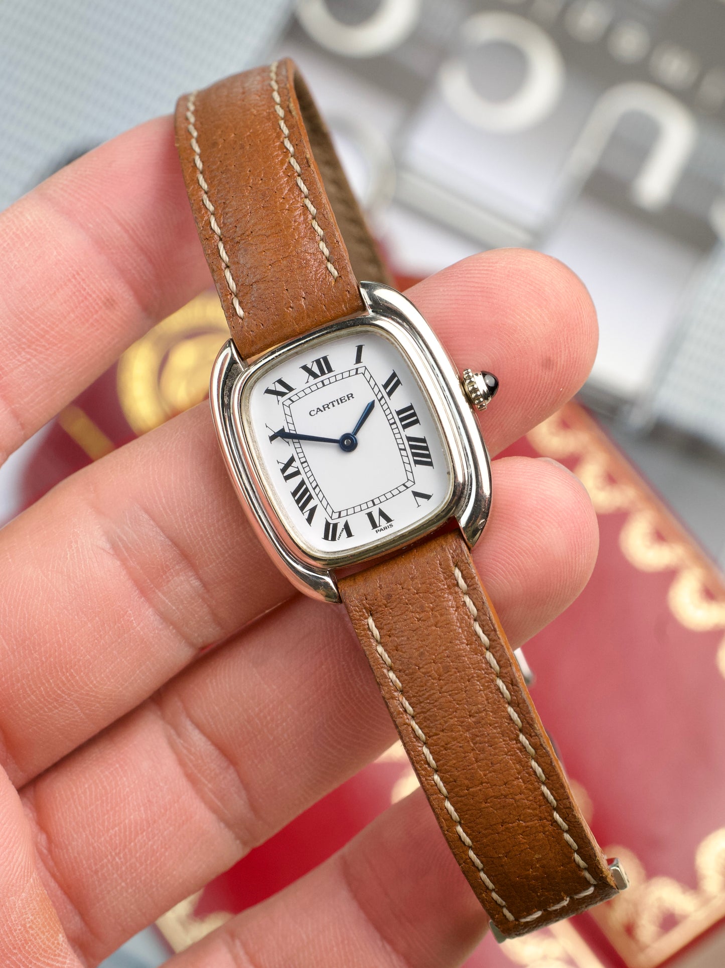 Cartier Tank Gondole 78079 18K White Gold 1980s