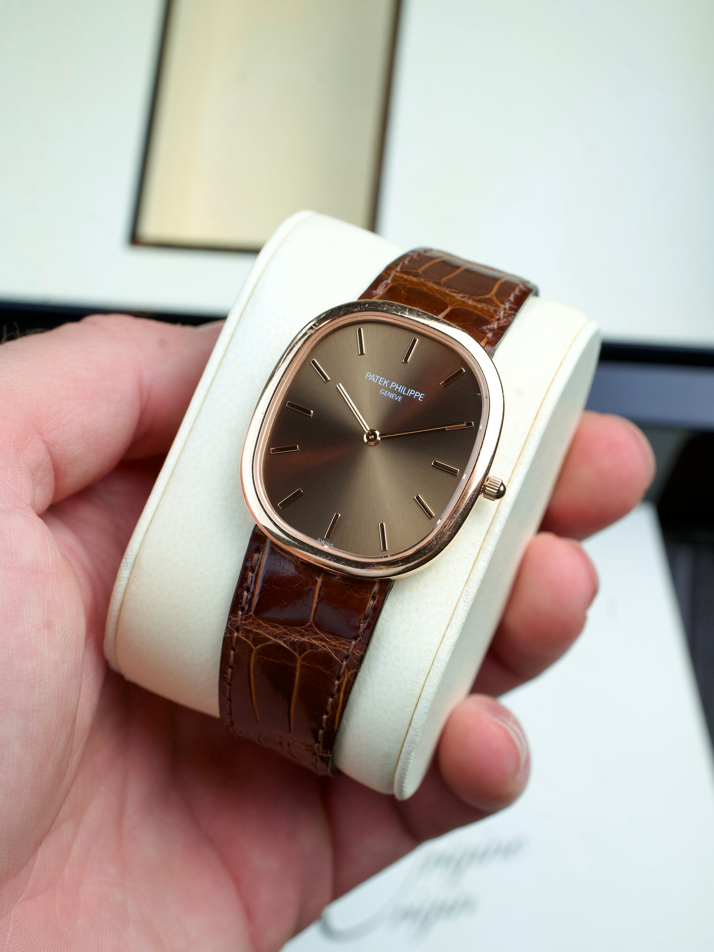 Patek Philippe Ellipse 3738R Grey Rose Gold automatic 2000s