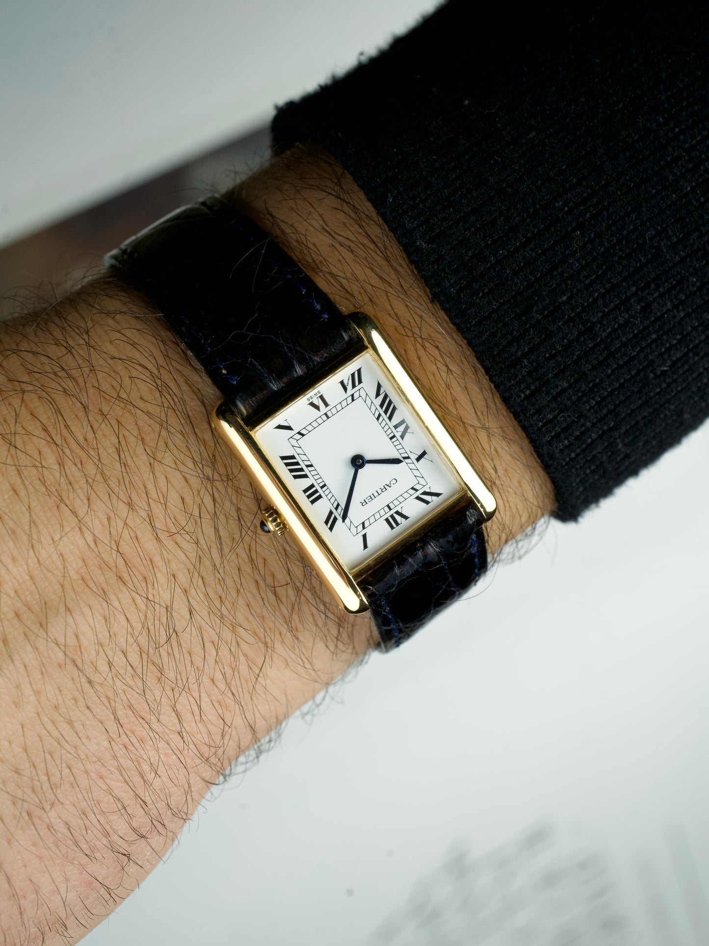 1990s Cartier Tank Louis 81068 18K Yellow Gold
