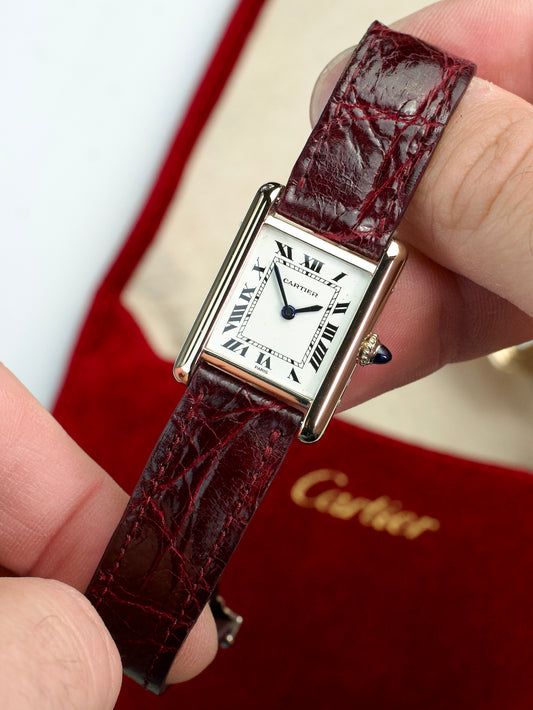 Cartier Tank Louis 78087 18K White Gold 1980s
