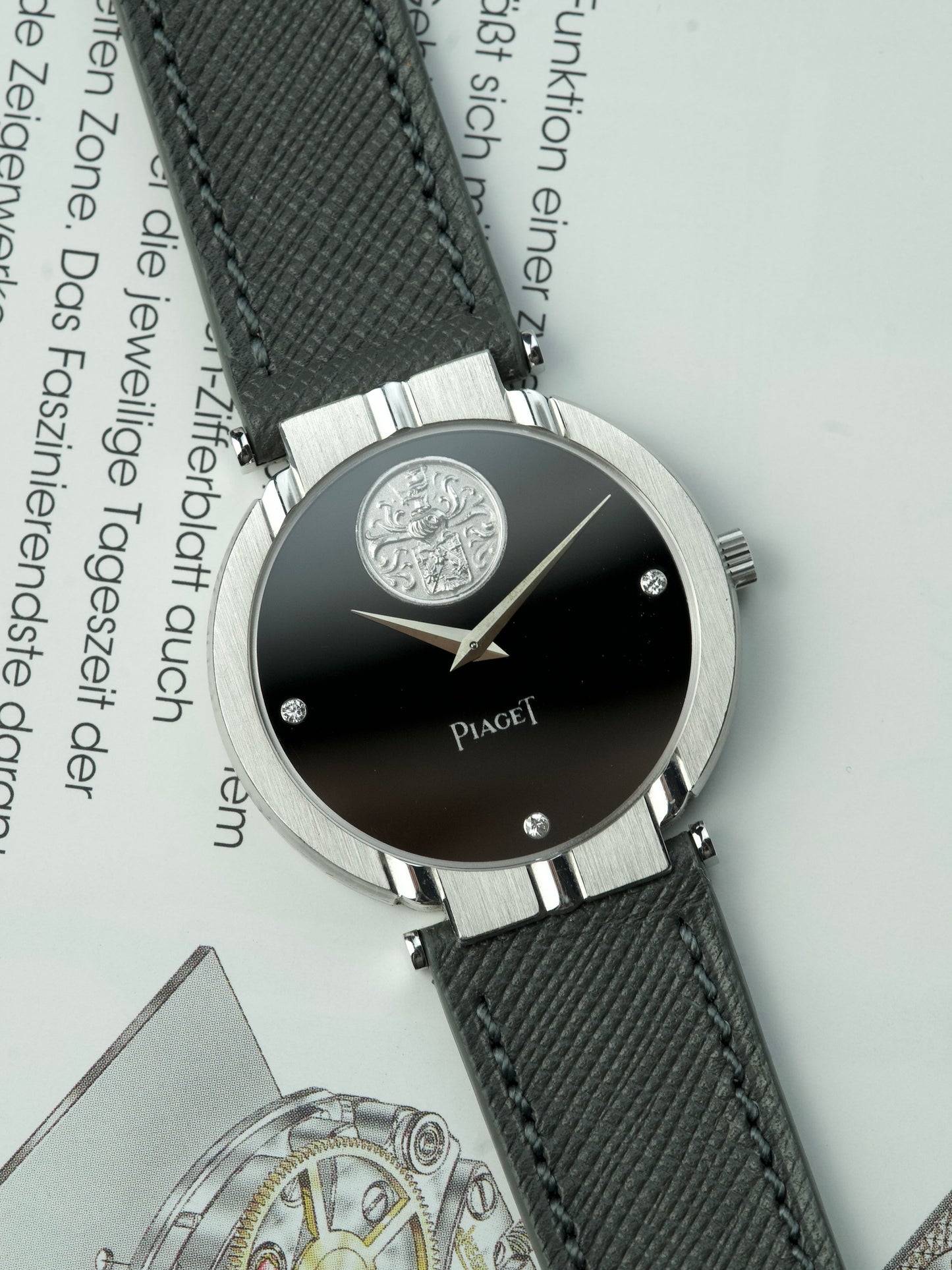 Piaget Polo 9993 18 Carat White Gold Onyx Manual