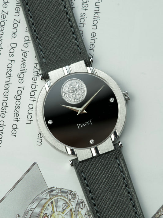 Piaget Polo 9993 18 Carat White Gold Onyx Manual