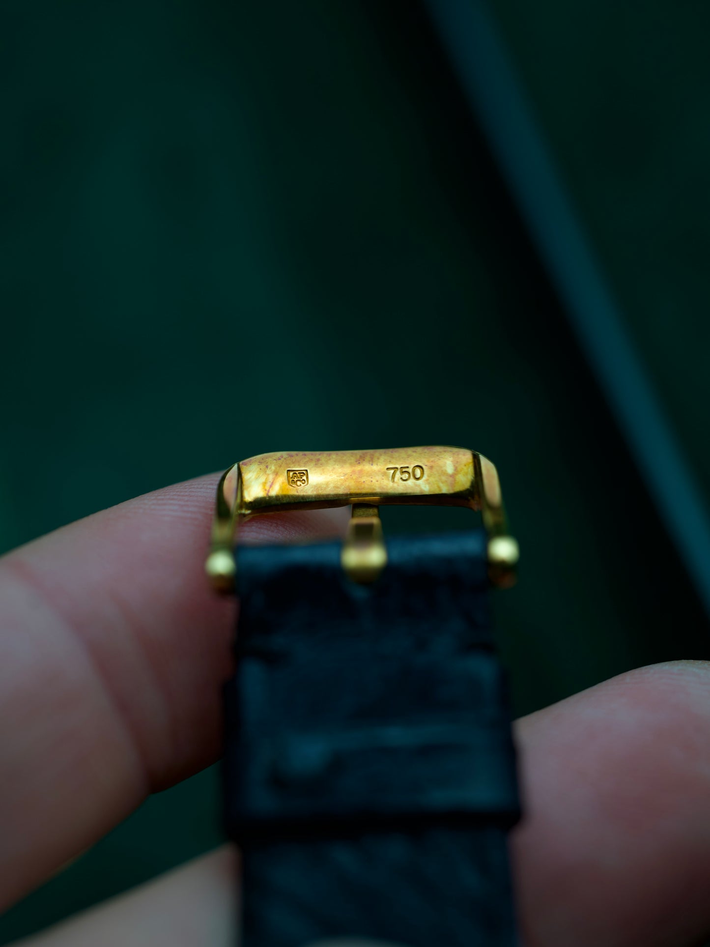 1970s Audemars Piguet TV Screen Cristallor Tank 18 Carat Gold