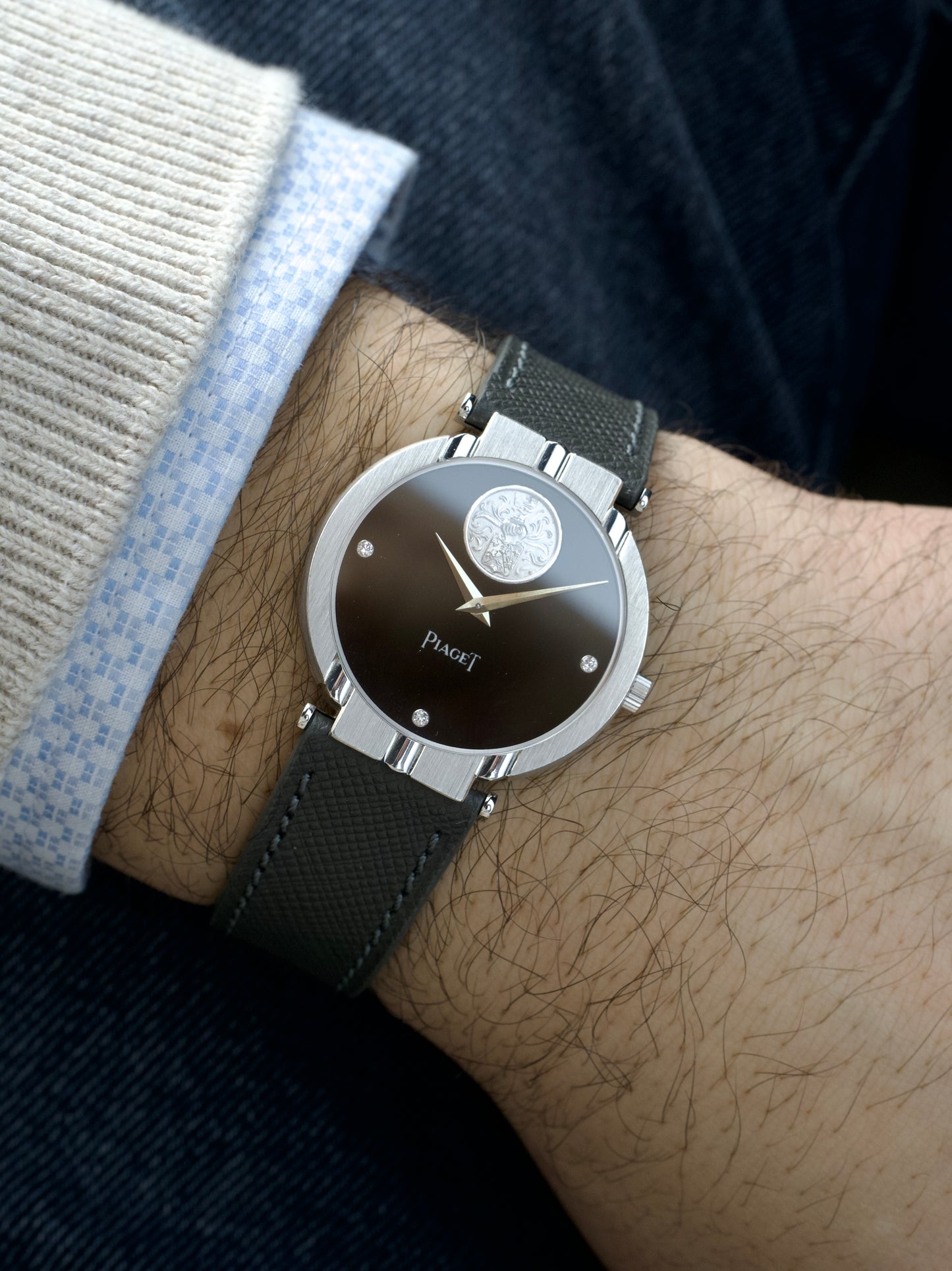 Piaget Polo 9993 18 Carat White Gold Onyx Manual