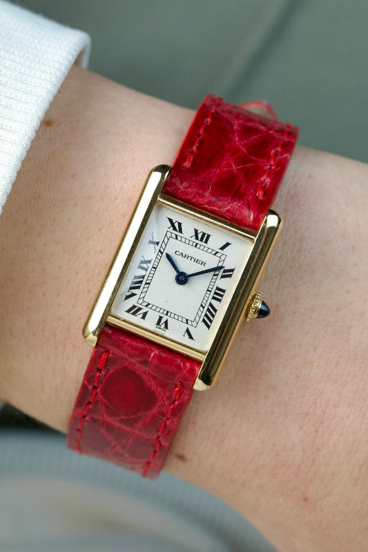 Cartier Tank Louis 878087 Pre CPCo 18K Yellow Gold mini lady s/m