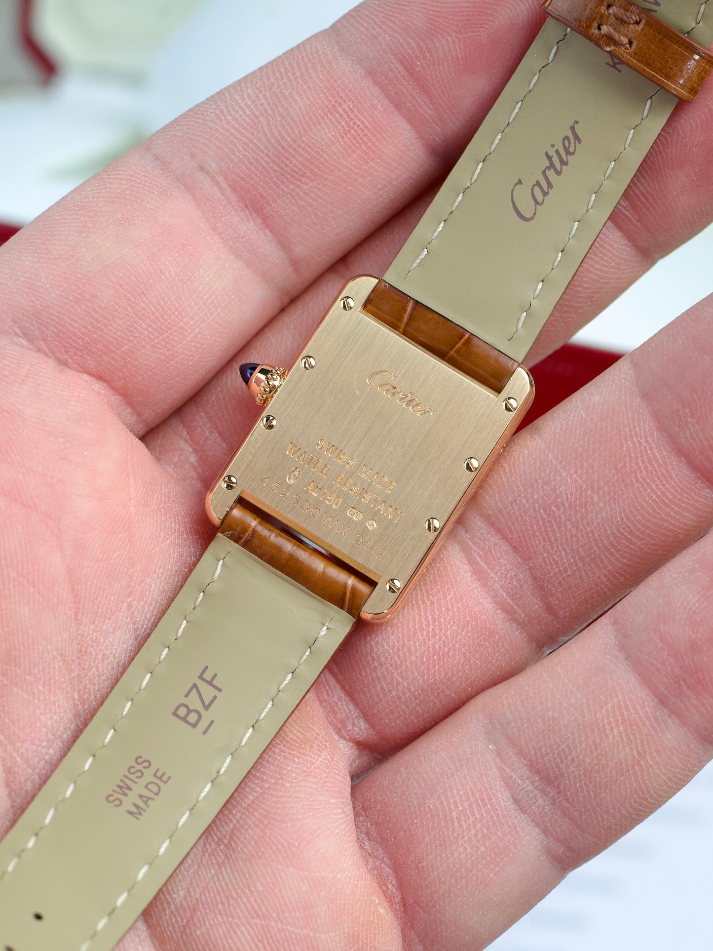 Cartier Tank Louis 2442 FULL SET 18K Yellow Gold 2010s