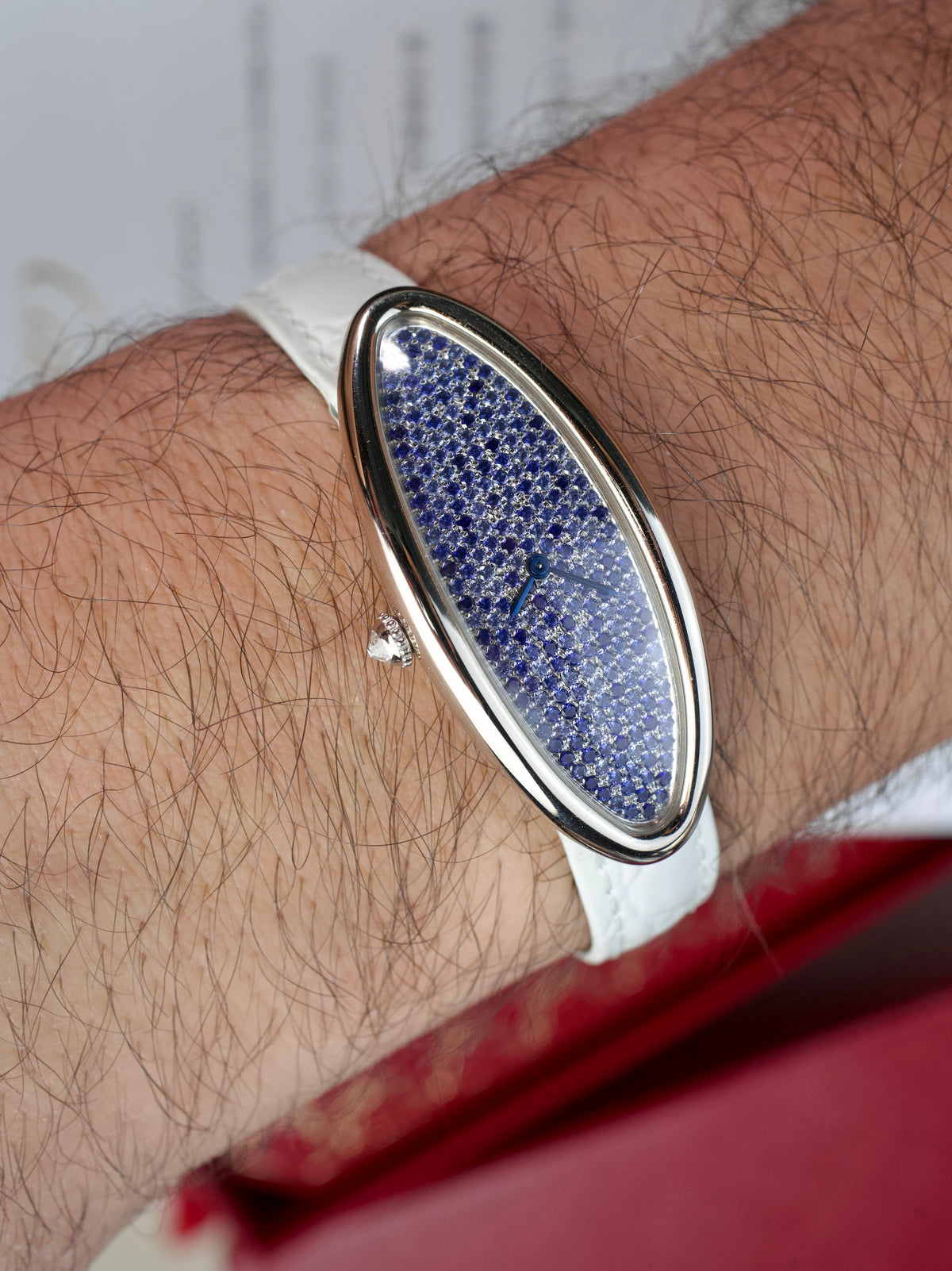 Cartier Baignoire Allongee 2514 FULL SET 18K white Gold 2000s