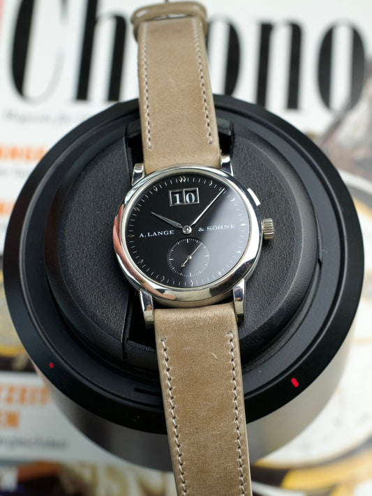 A. Lange Söhne Saxonia 105.035 Darth Junior 950 Platinum neo vintage, front