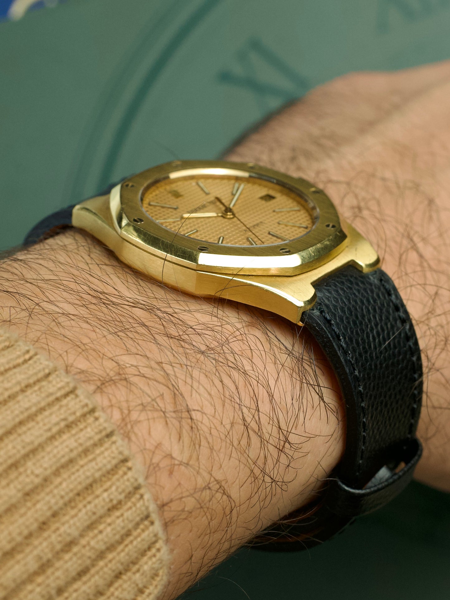 Audemars Piguet Royal Oak 18 Carat Gold Rose Dial 14800BA 1990s
