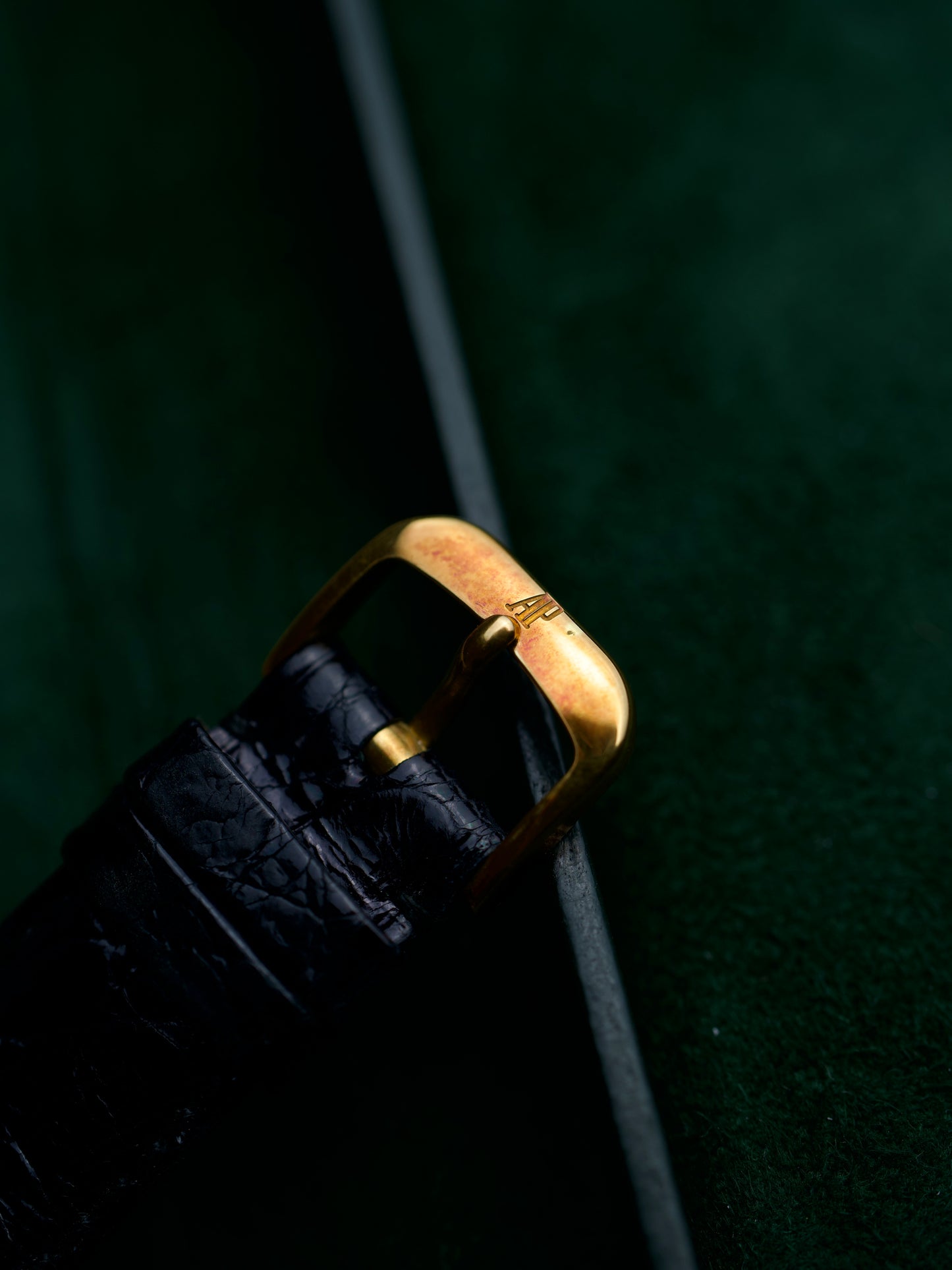 1970s Audemars Piguet TV Screen Cristallor Tank 18 Carat Gold