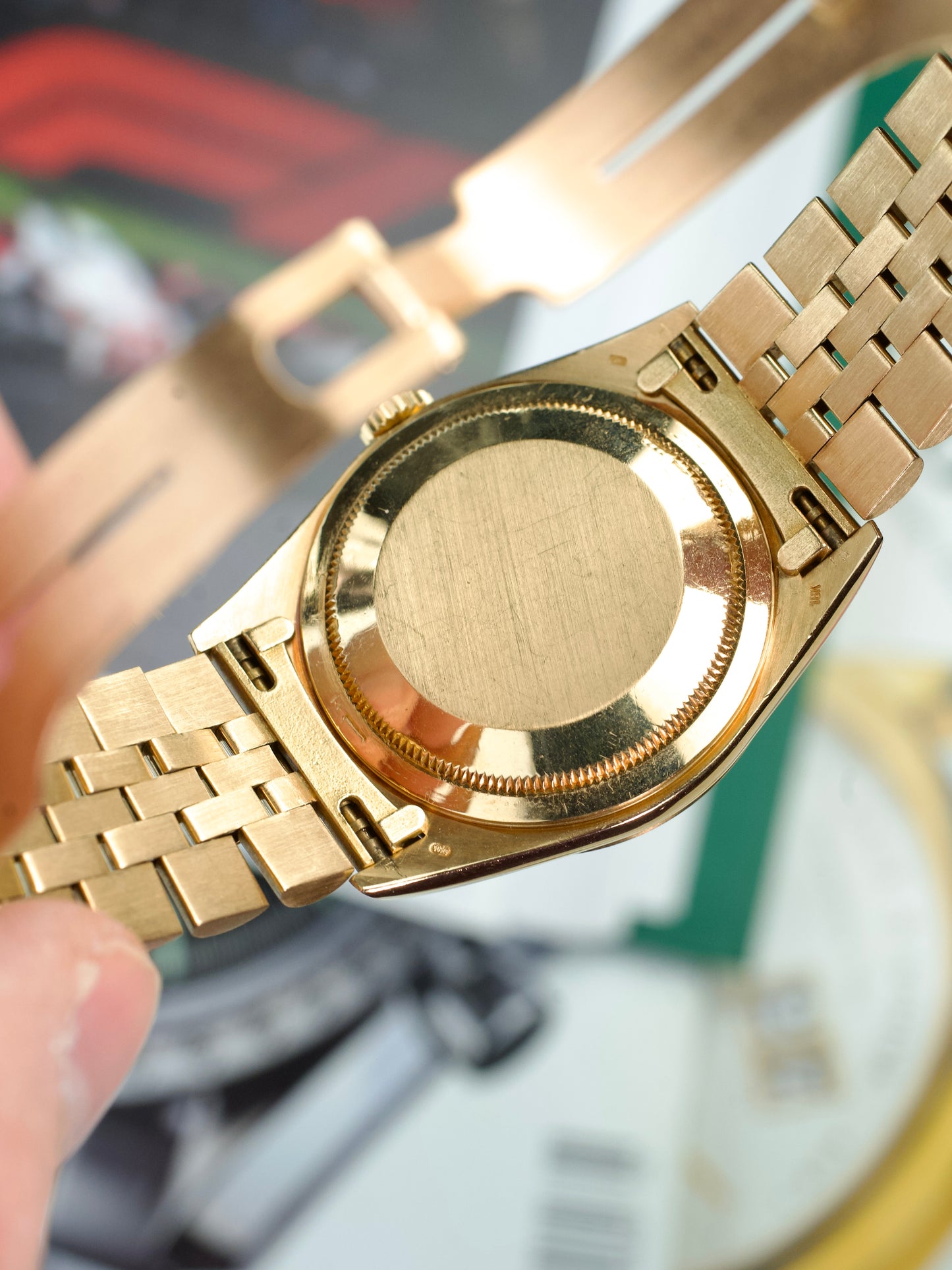 Payment 2/4 - invoice 20261026: Rolex Datejust 16238 Onyx Stone Dial 18 carat gold 1980s