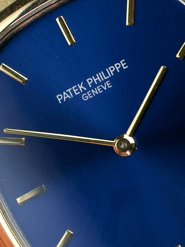 Patek Philippe Ellipse 3738j 3938j Blue Sigma 18 Carat Gold automatic 1990s